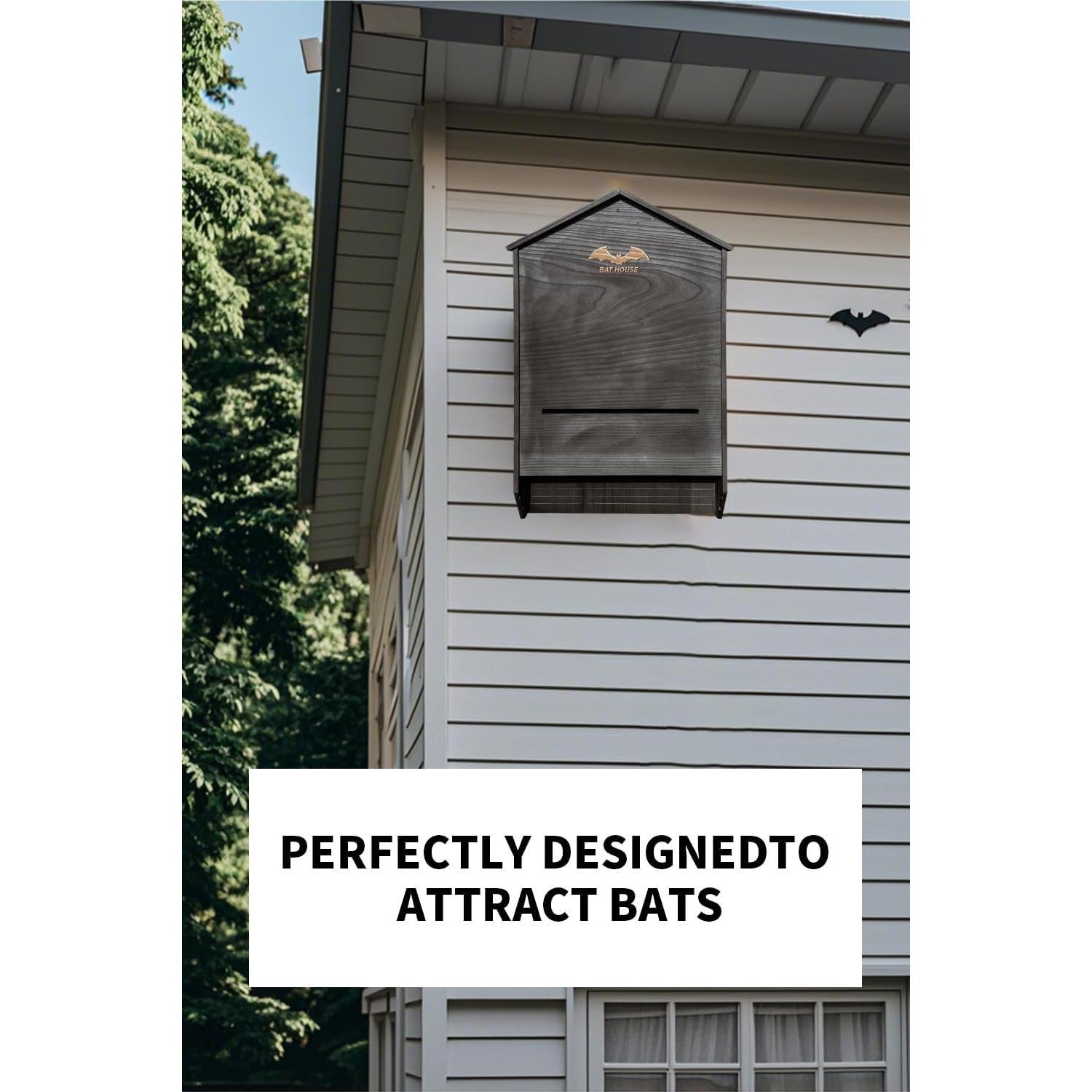 Casa para Murciélagos de Madera 3 Cámaras Ciiktopia 68.58 cm