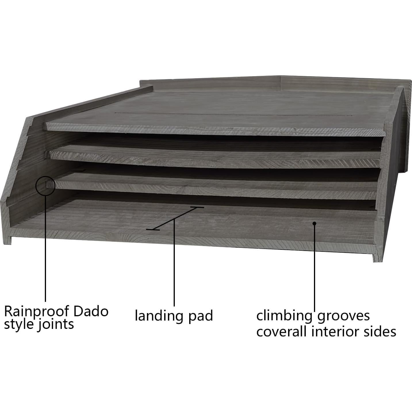 Casa para Murciélagos de Madera 3 Cámaras Ciiktopia 68.58 cm