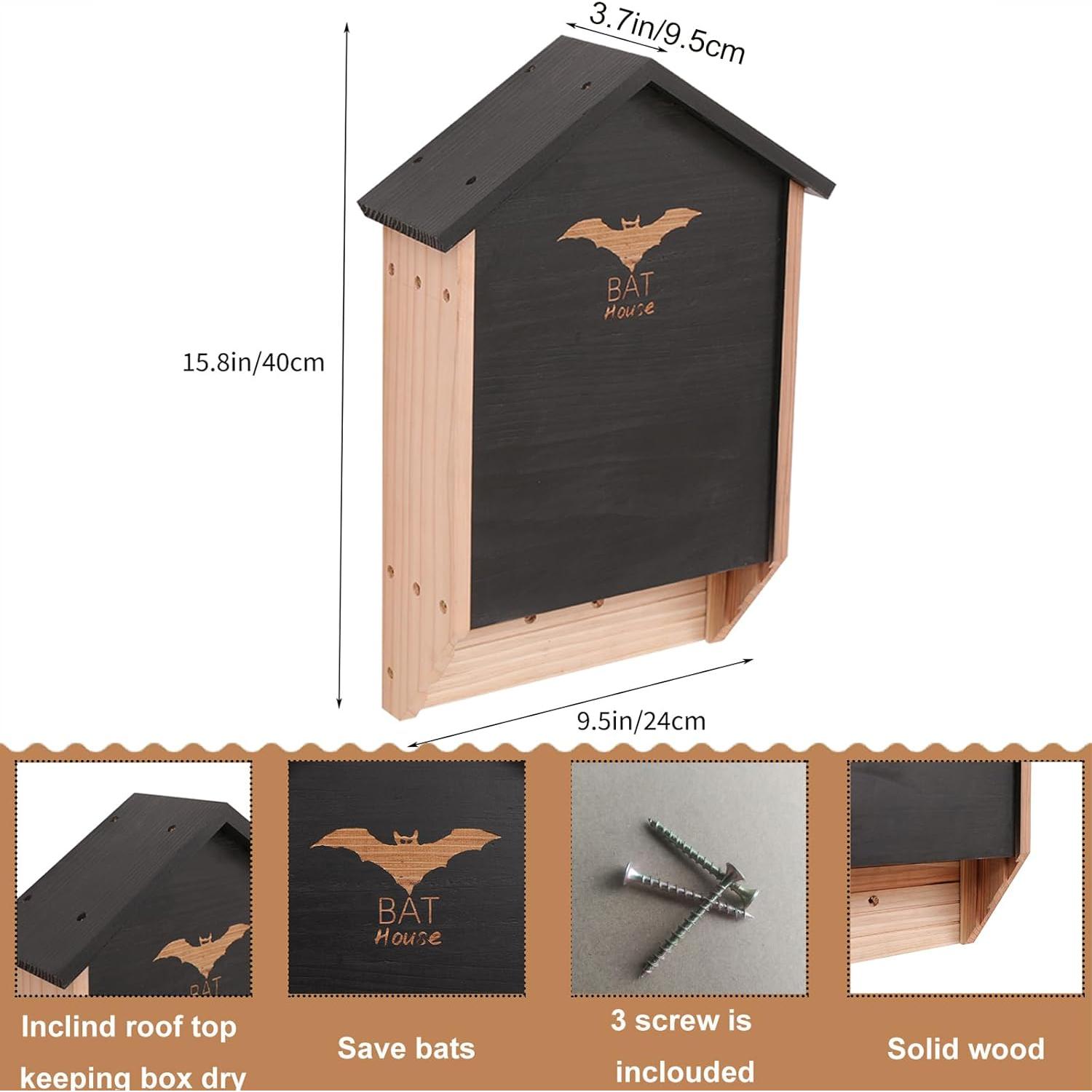 Casa para Murciélagos JINHYUMY de Madera Resistente 40.13 cm