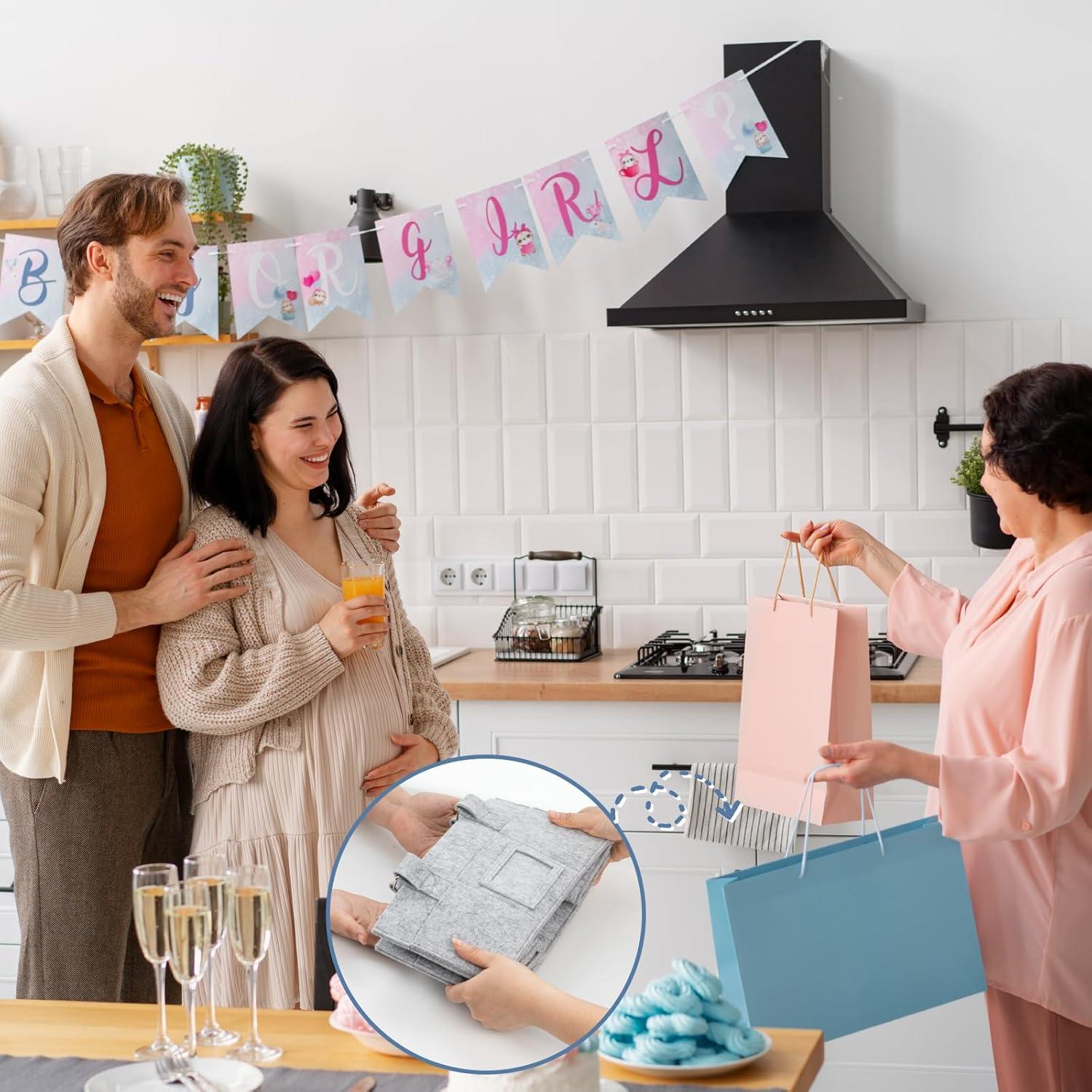 Organizador de Pañales PaoveFor Gris 30x16x23 cm Multifuncional