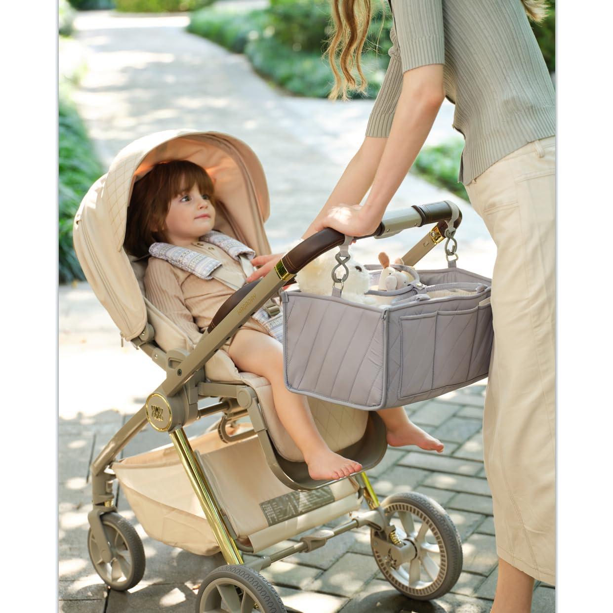 Cesta de Pañales VKSAO Azul con Correa Ajustable 15L