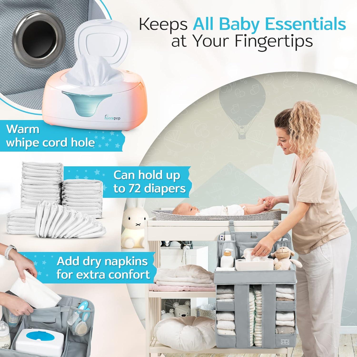 Organizador de Pañales Colgante Royal Rusu - Extra Grande Gris