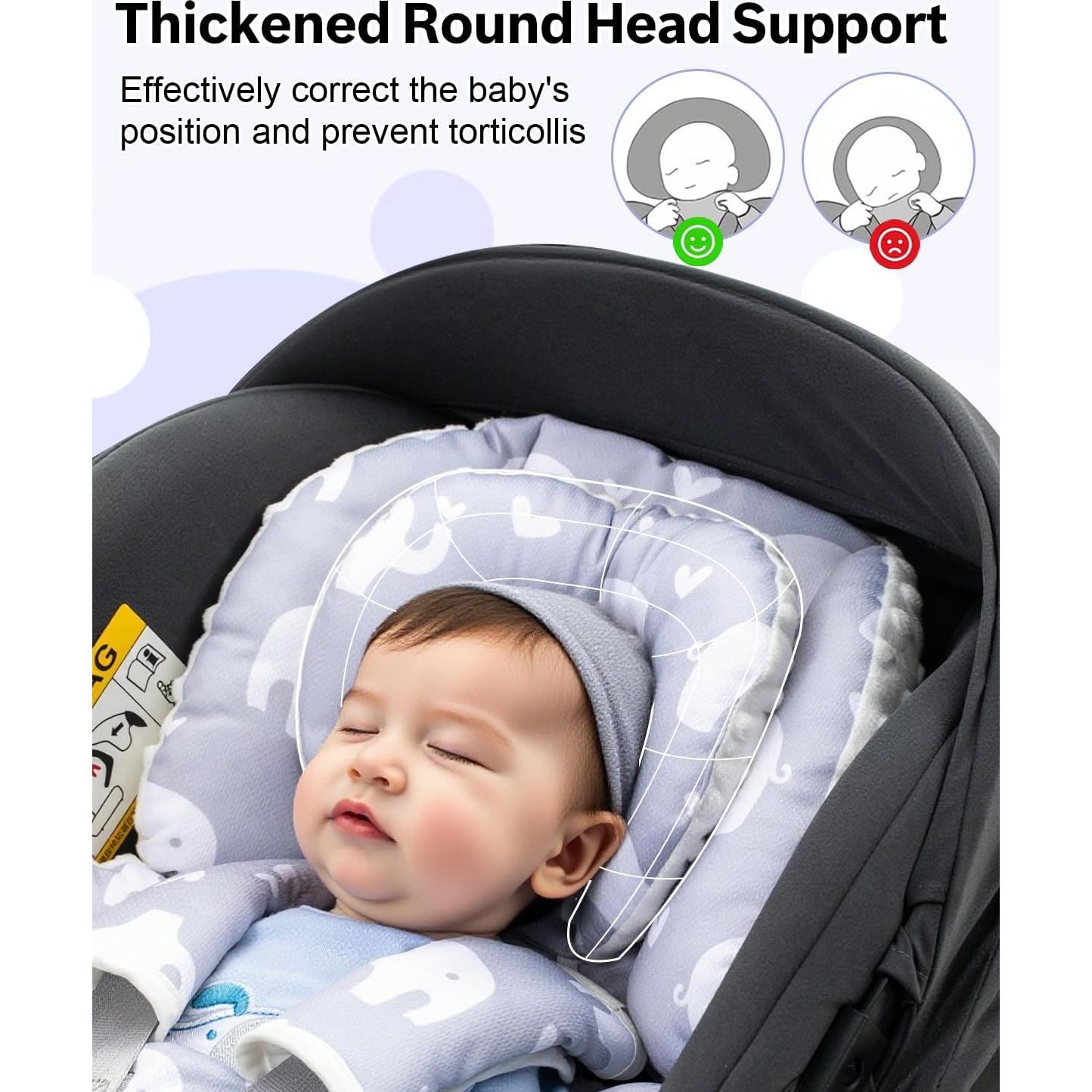 Soporte para Cabeza de Silla de Auto Bebé Kenkyo Gris