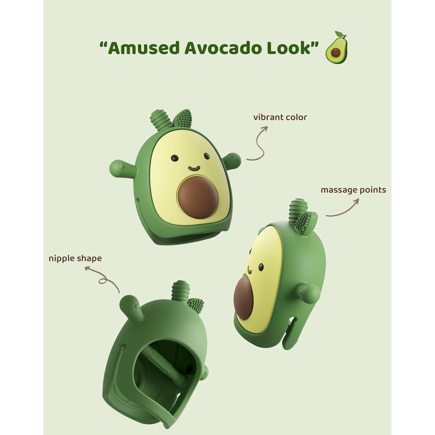 Mitón de Dentición de Silicona Aguacate ChooKaChoo 81.9g