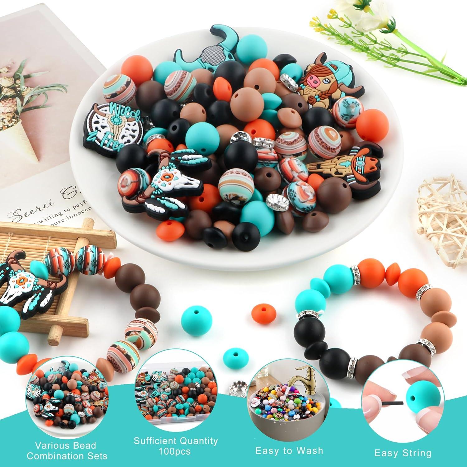 100 Piezas Perlas de Silicona Kovict Multicolor 12-15mm