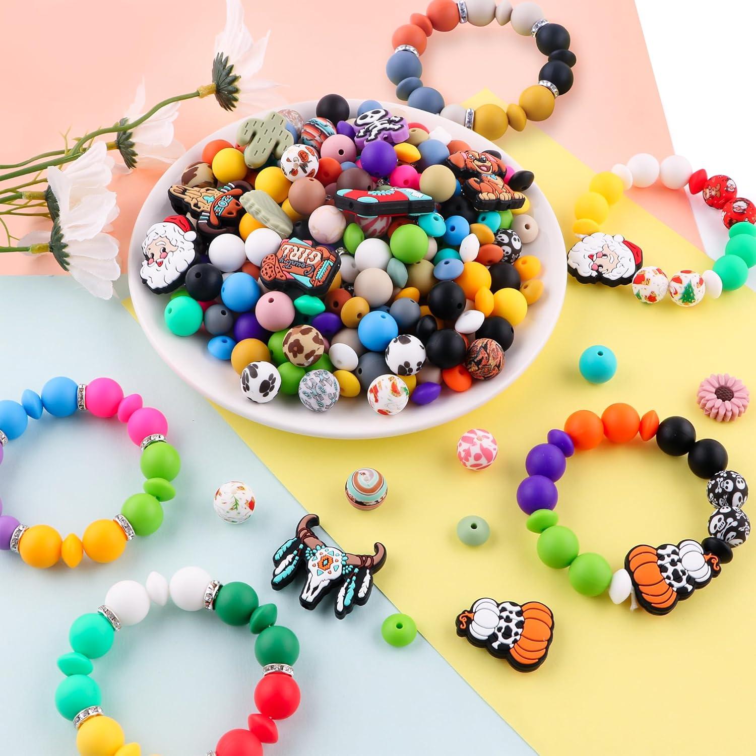 100 Piezas Perlas de Silicona Kovict Multicolor 12-15mm