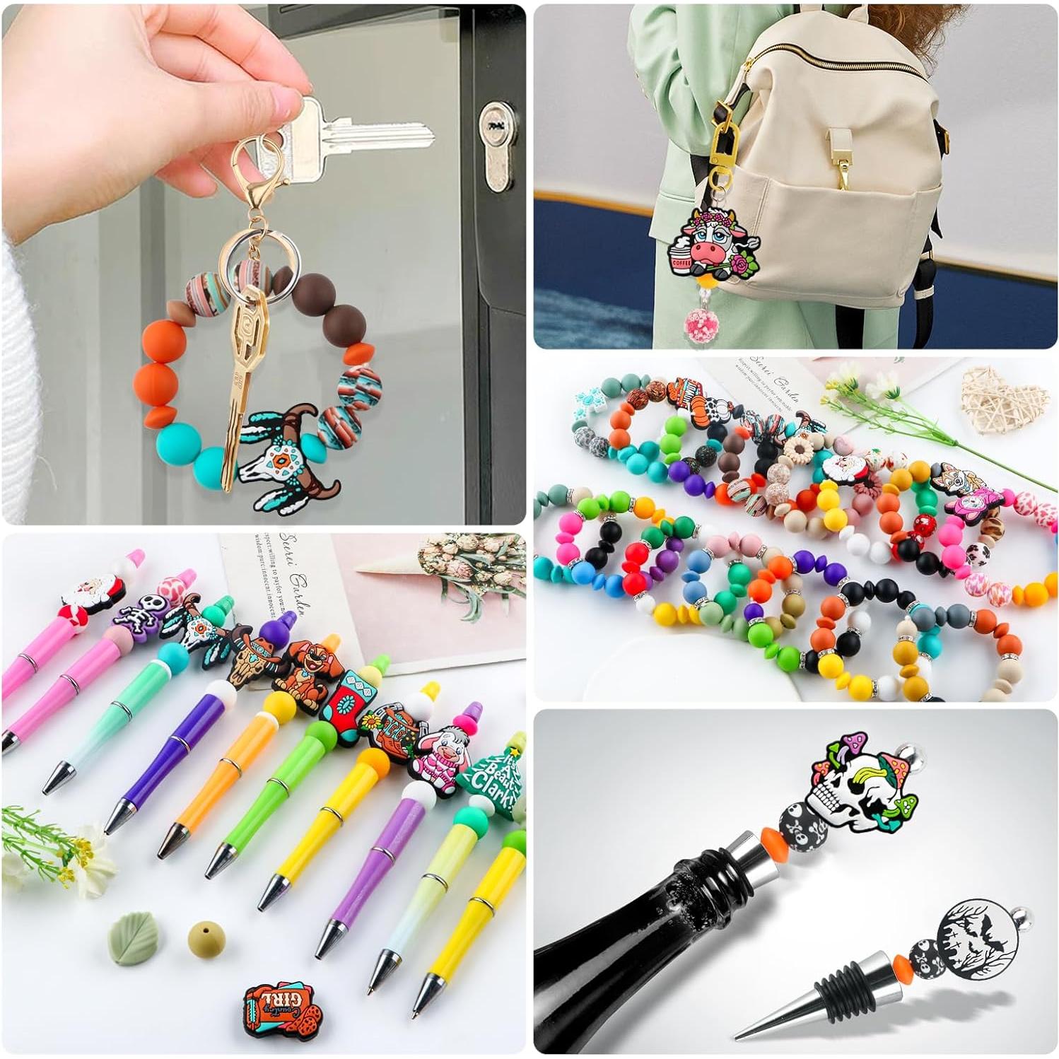 100 Piezas Perlas de Silicona Kovict Multicolor 12-15mm