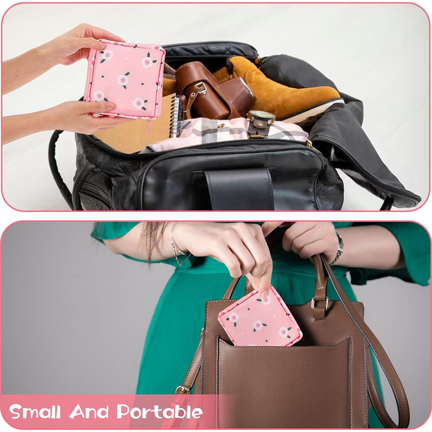 4 Bolsas Menstruales Gsbnjuy con Cremallera - Almacenamiento Femenino