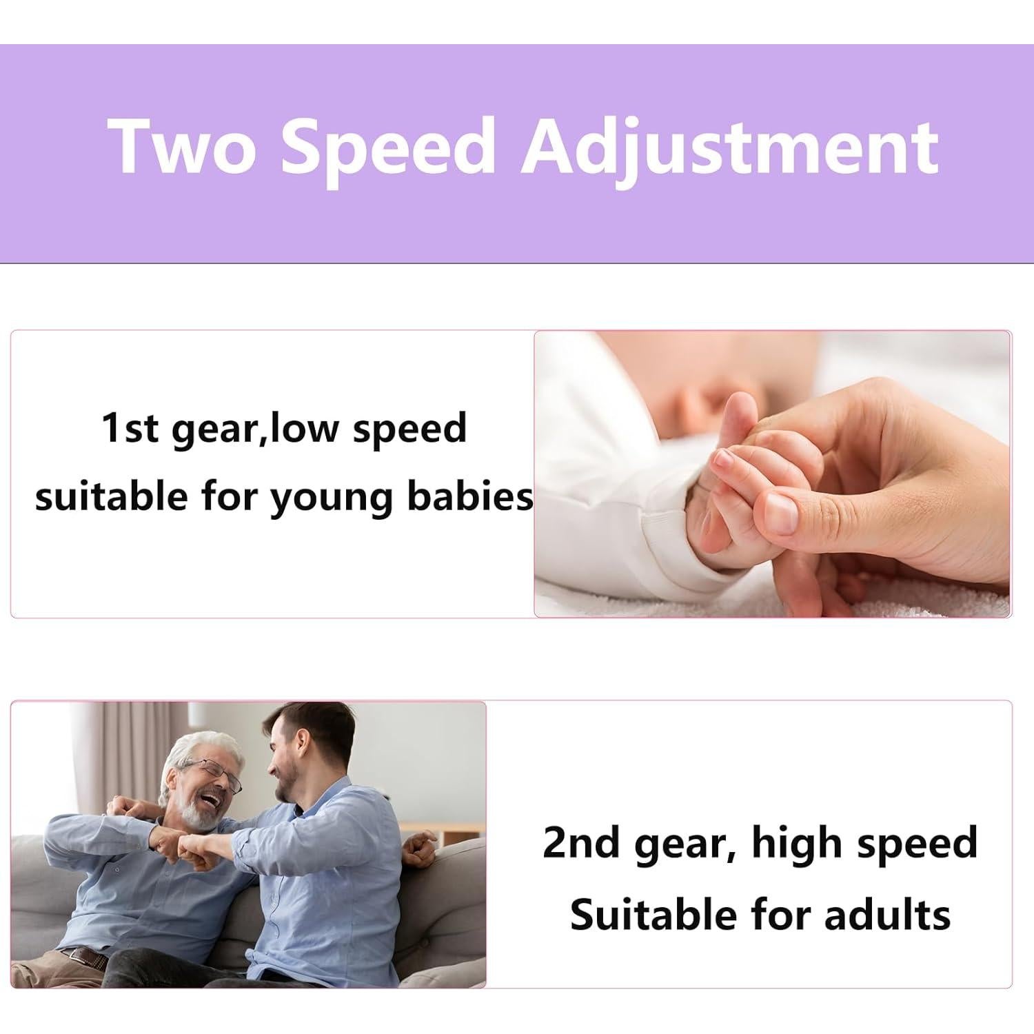 Cortador de Uñas Eléctrico Recargable PINjiaju 2-en-1 con Luz LED