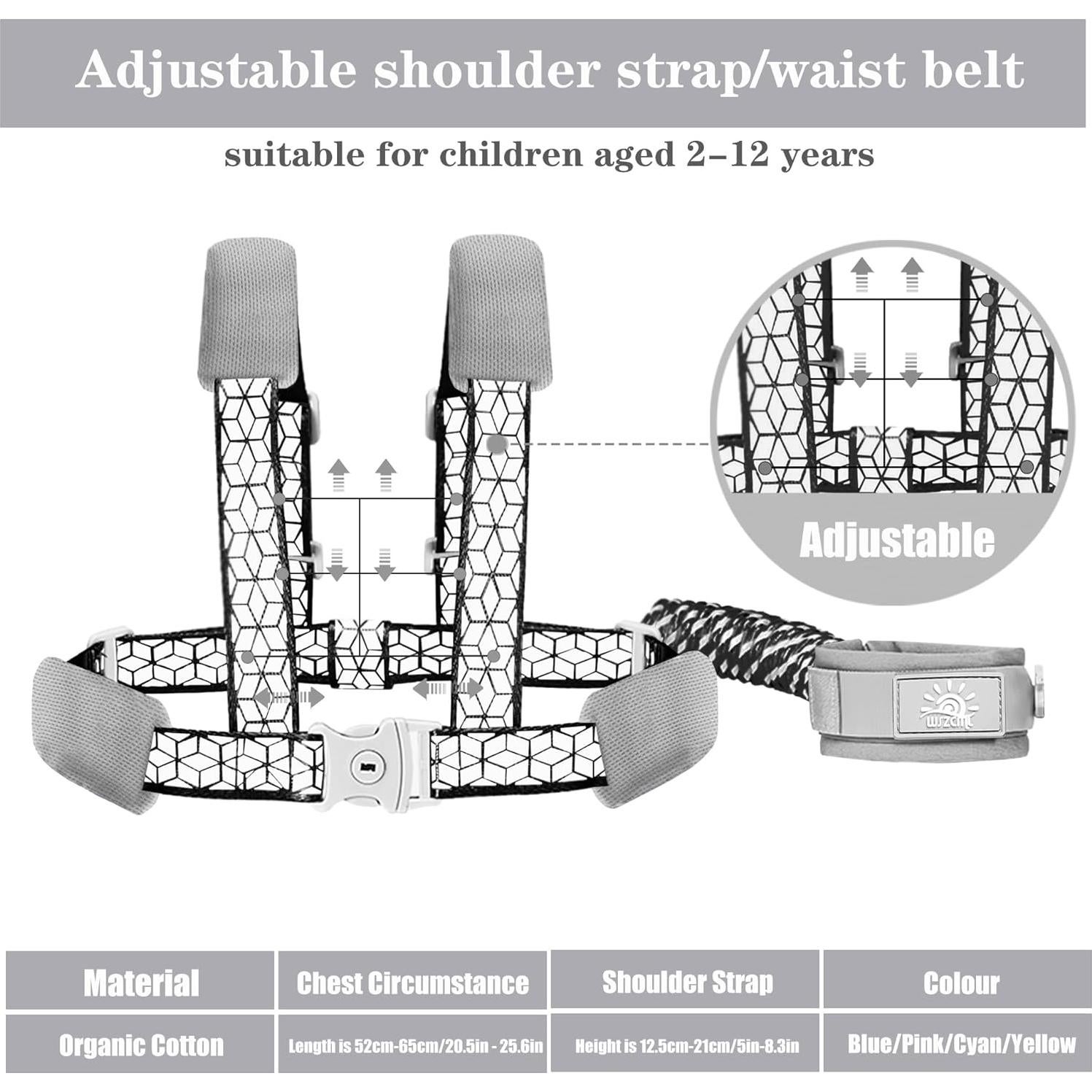 Arnés de Seguridad para Niños Dream Lin 2m Correa Negra