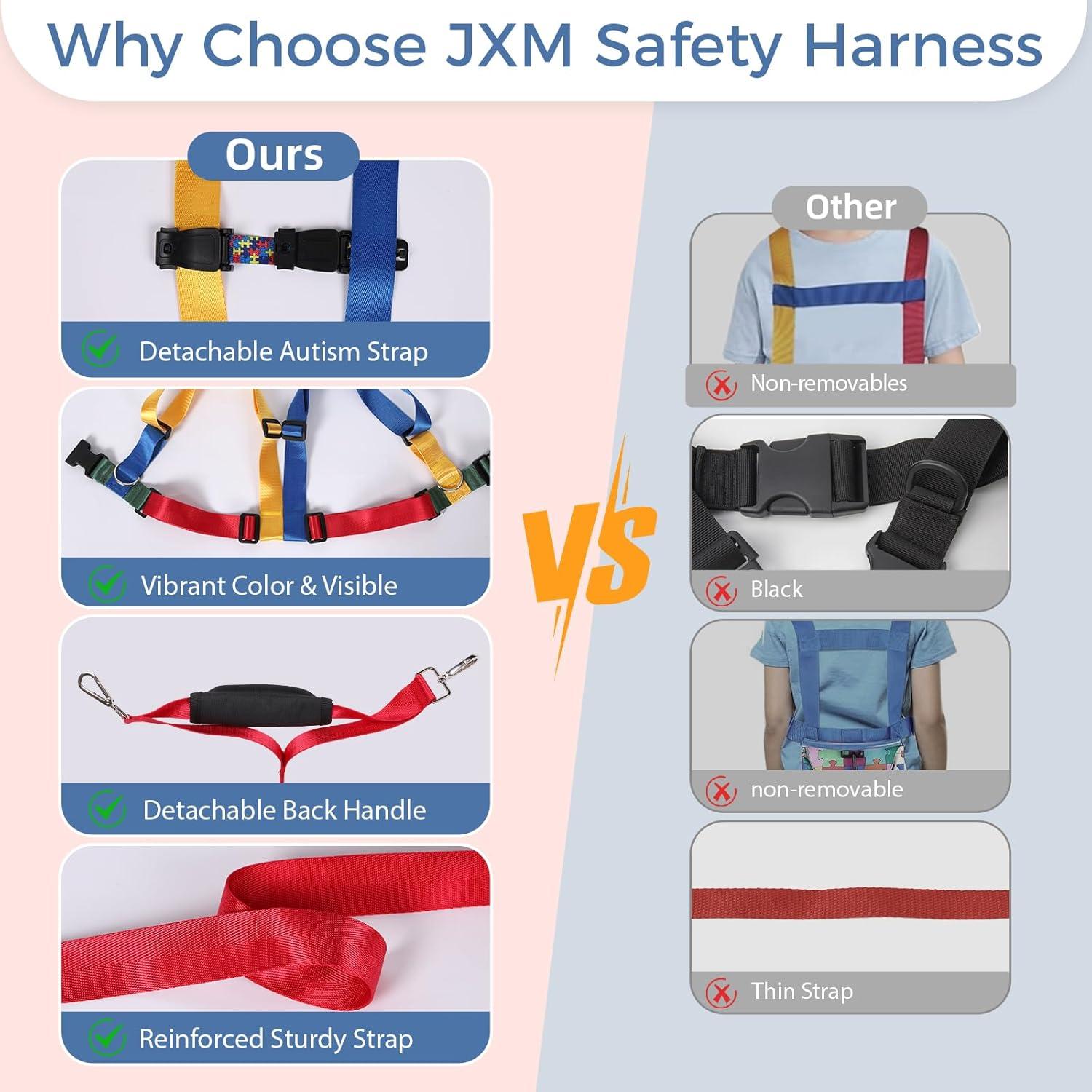 Arnés de Seguridad JXM para Niños Autistas 3-6 años Ajustable