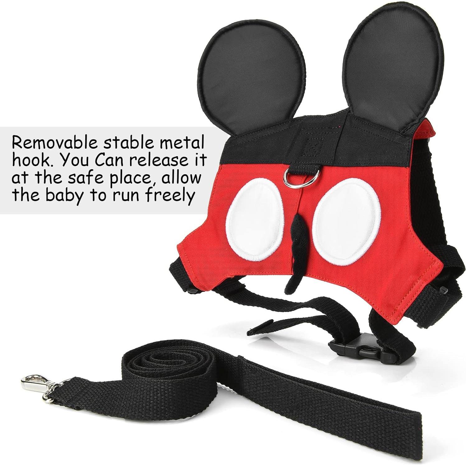 Correa y Arnés Antipérdida para Niños Yimidear Rojo