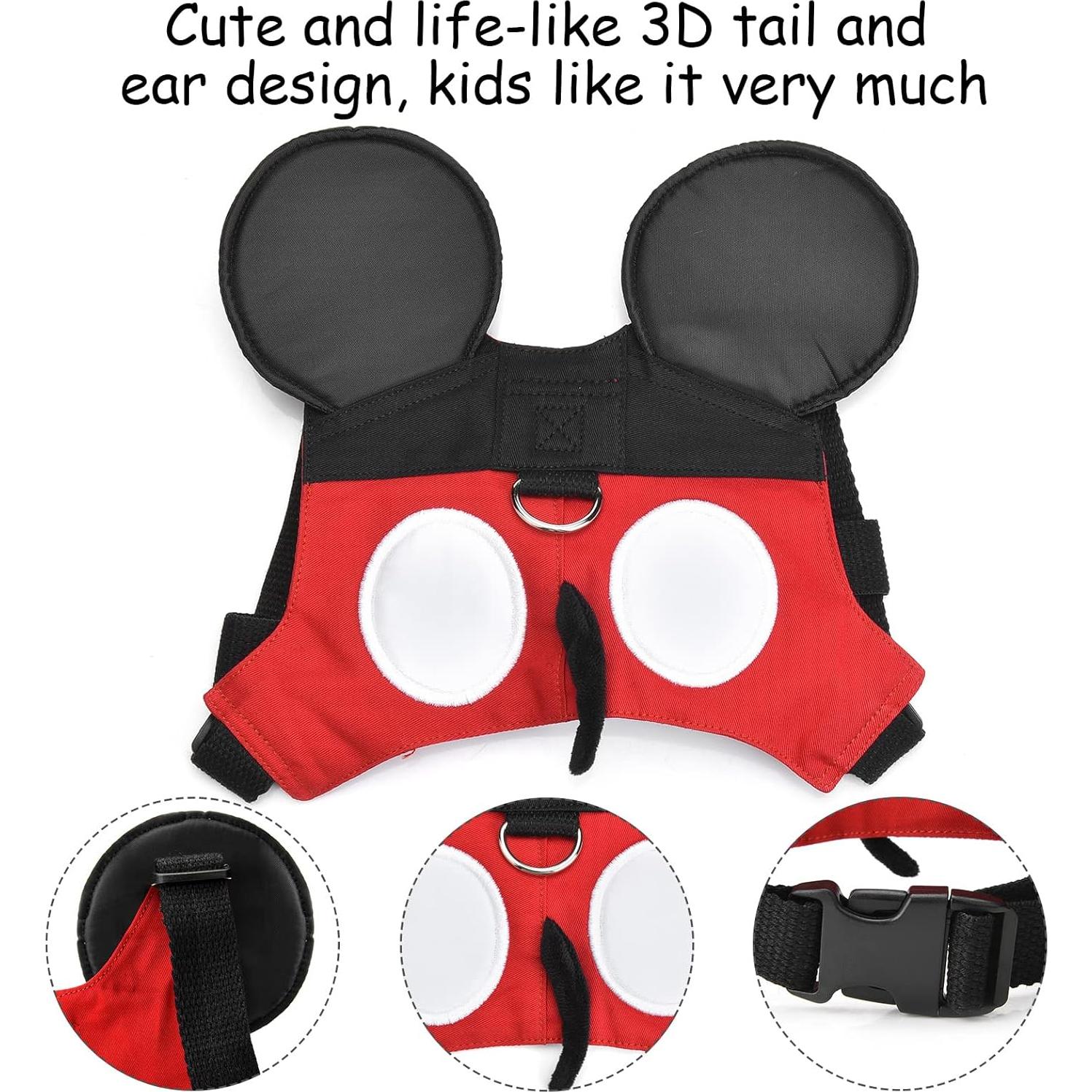 Correa y Arnés Antipérdida para Niños Yimidear Rojo