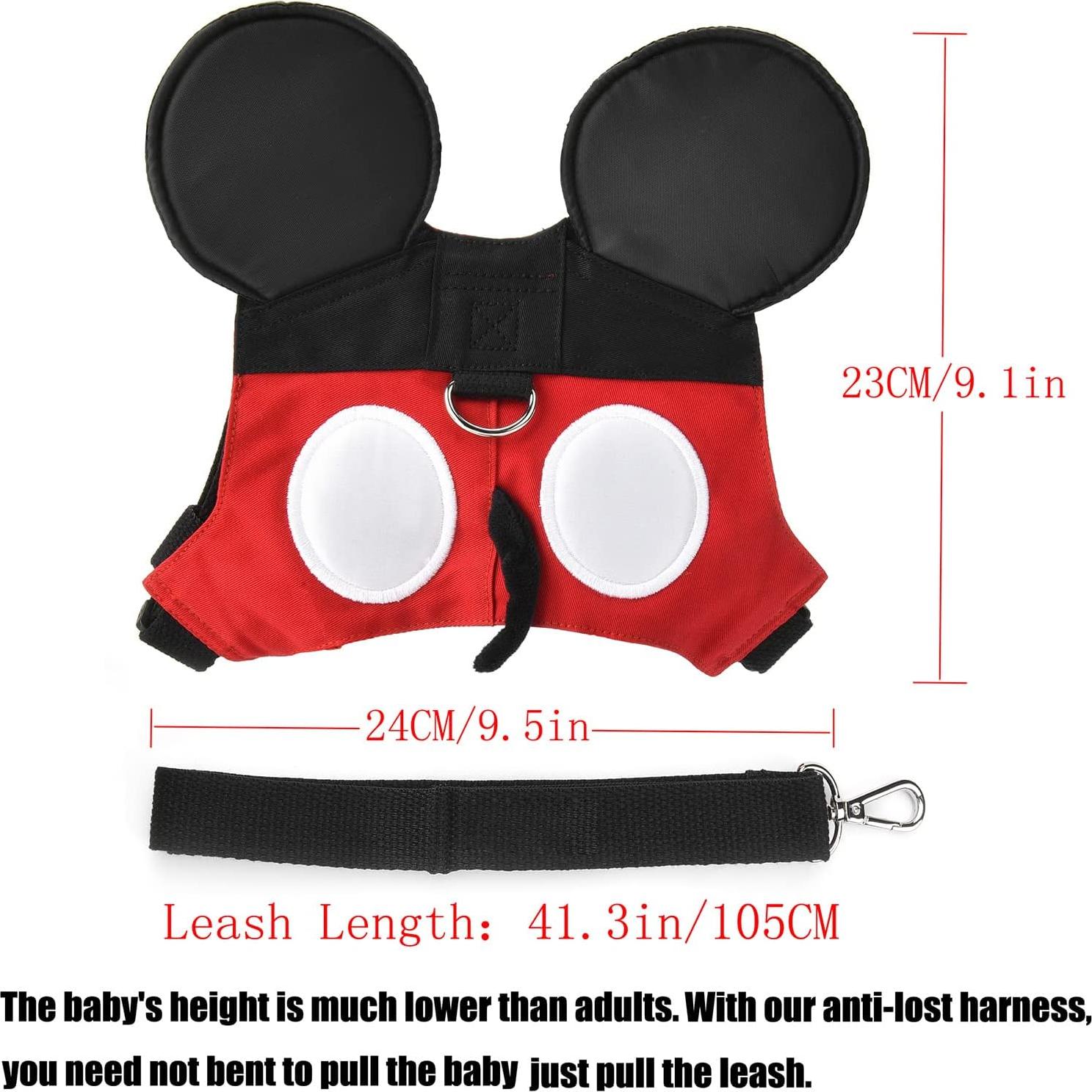 Correa y Arnés Antipérdida para Niños Yimidear Rojo