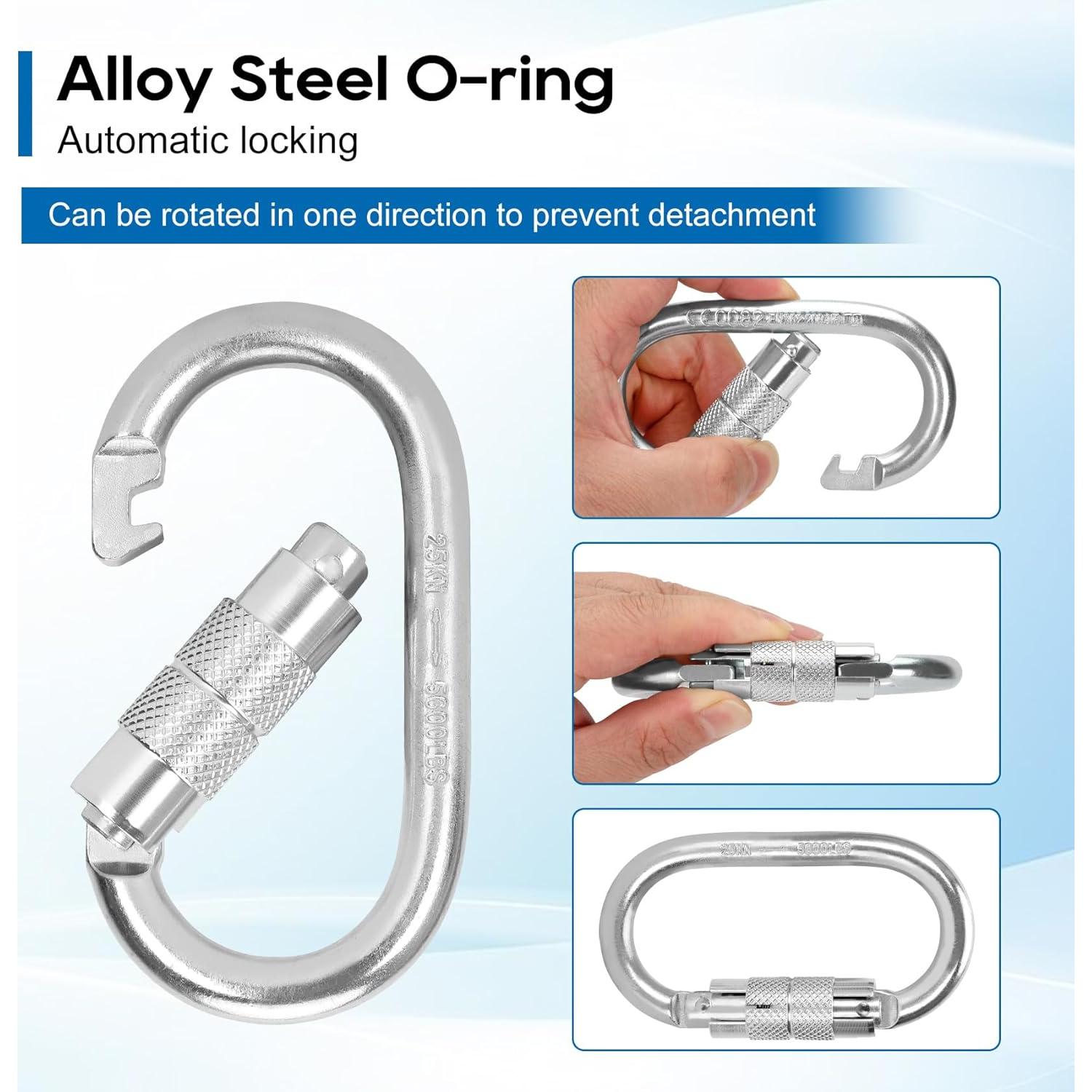 Cuerda de Seguridad Retráctil Doble Pierna Lonsge 6 pies