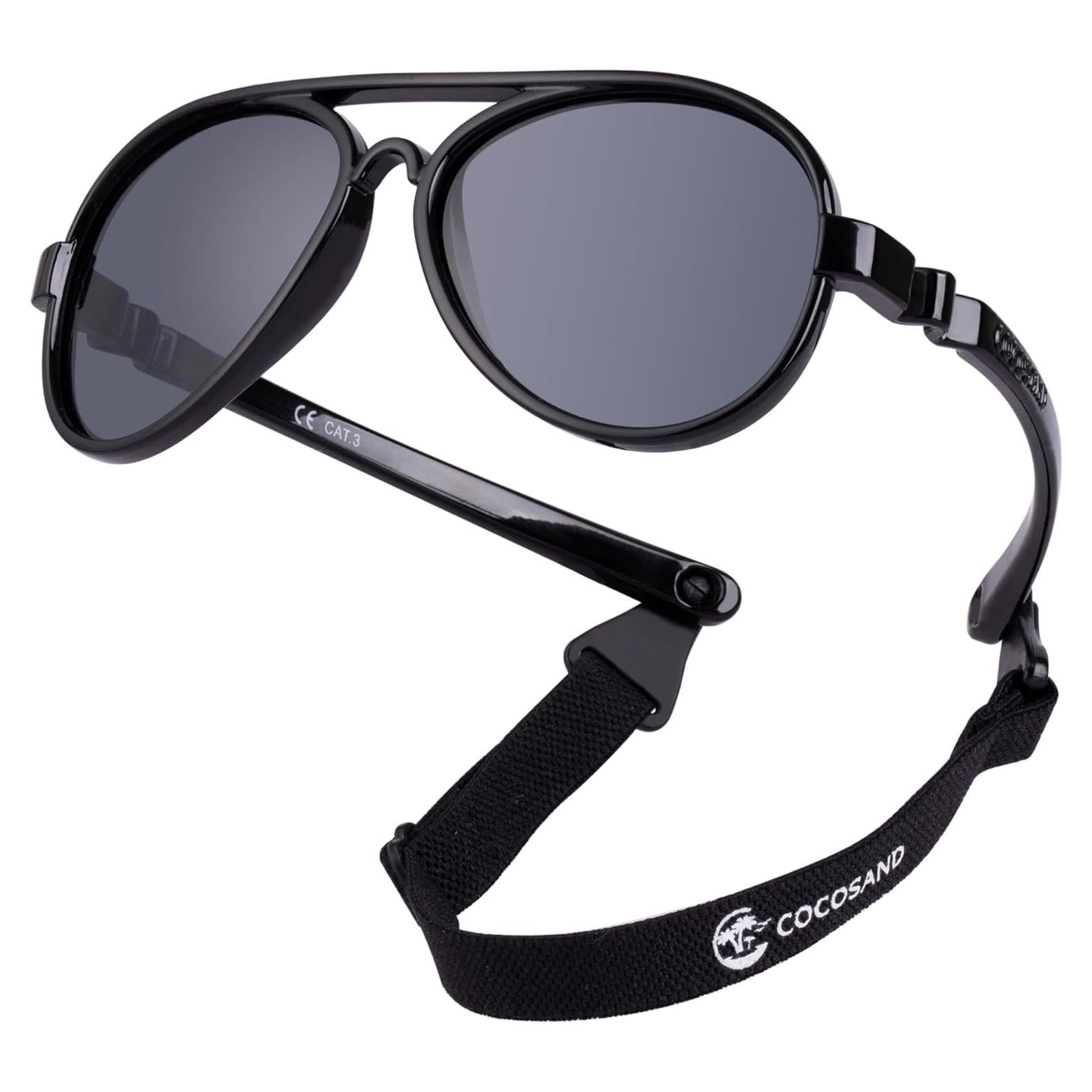 Gafas de sol COCOSAND para bebés polarizadas con correa ajustable