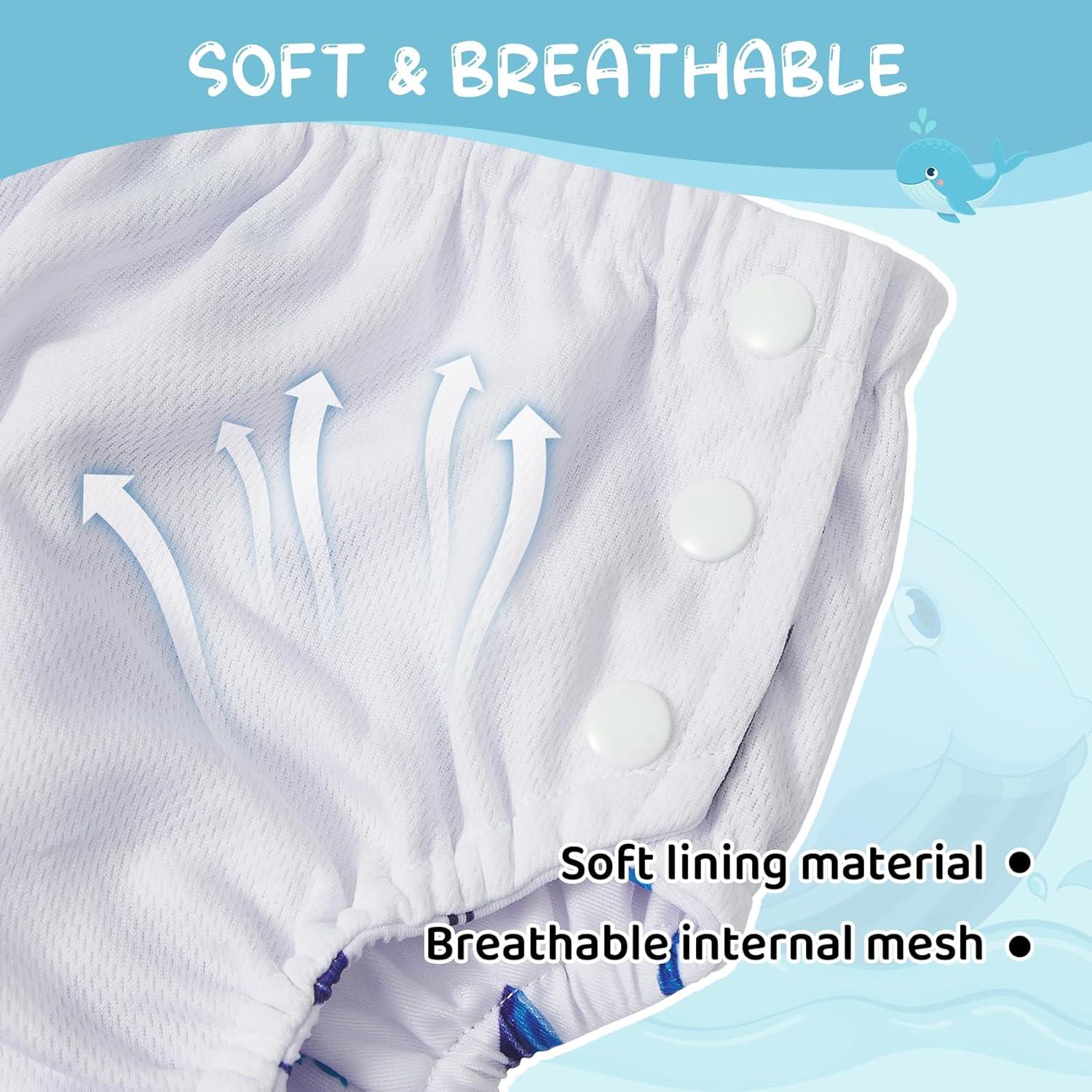 Pañales de Natación Reutilizables Durio para Bebés 0-3 Años