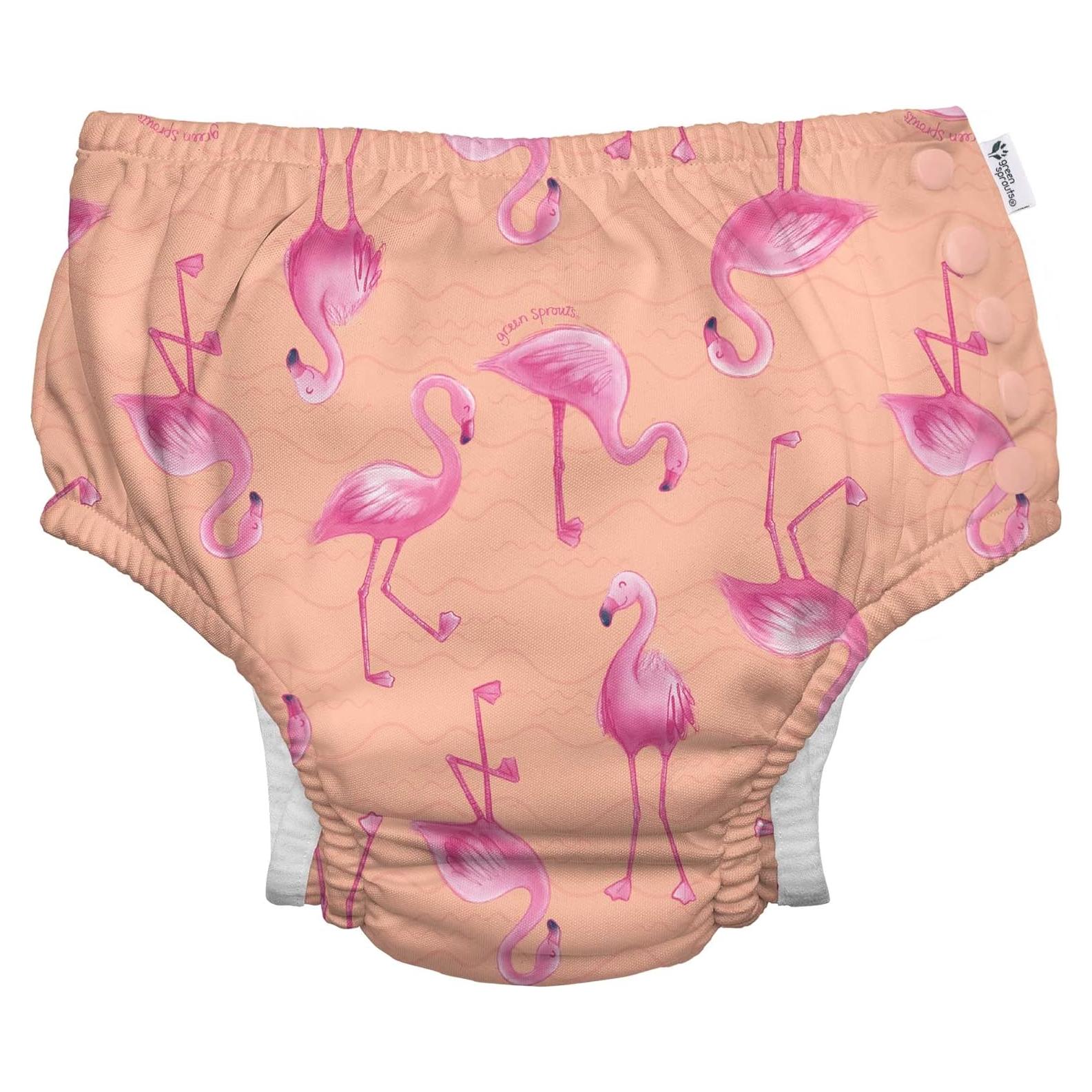 Pañal de Natación Reutilizable i play Flamencos Coral 6 meses