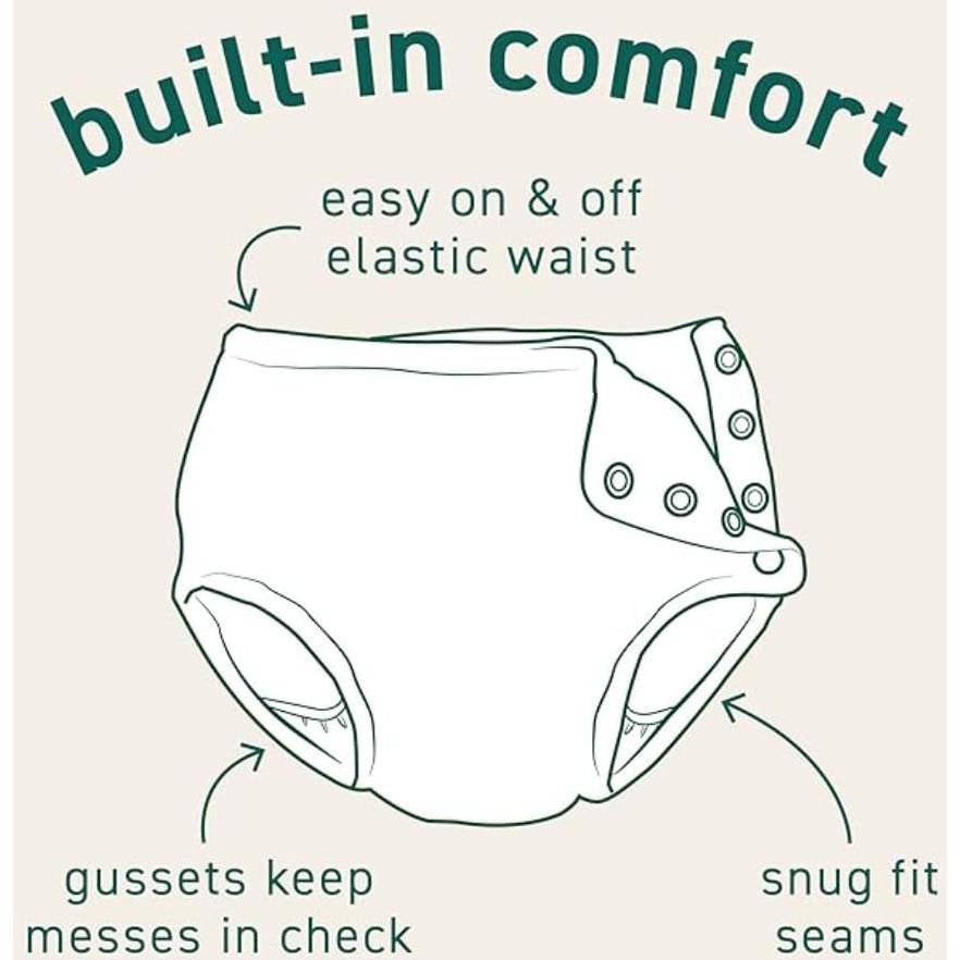 Pañal de Baño Reutilizable i play. 12 Meses Blanco Zinnia