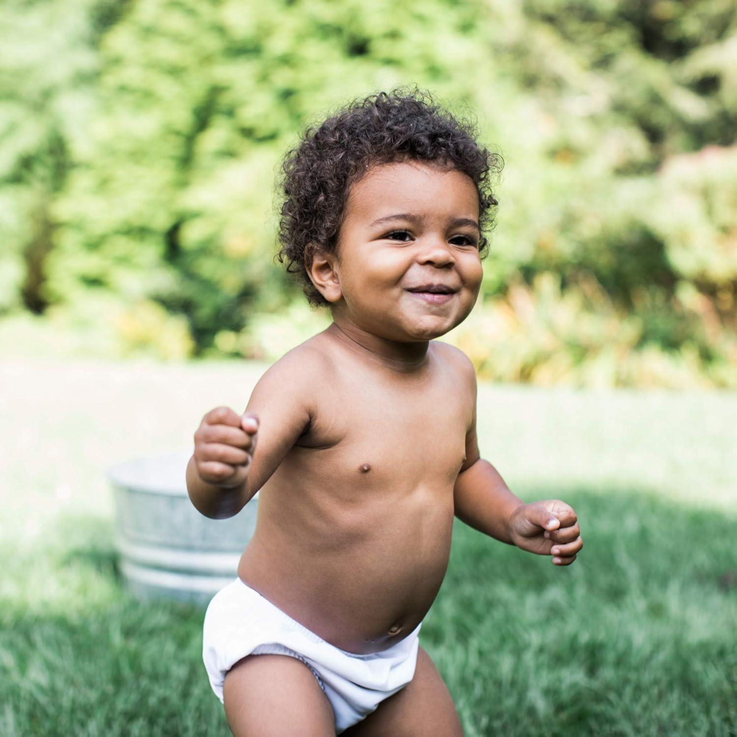 Pañal de Natación Reutilizable Green Sprouts 5T Blanco