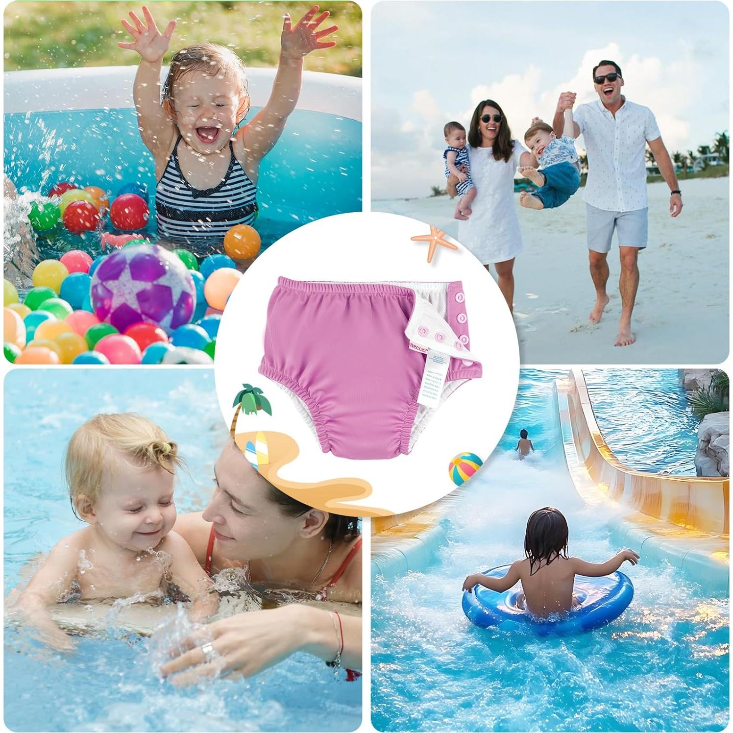 Pañales de Natación Heccei Rosa 24-36 Meses