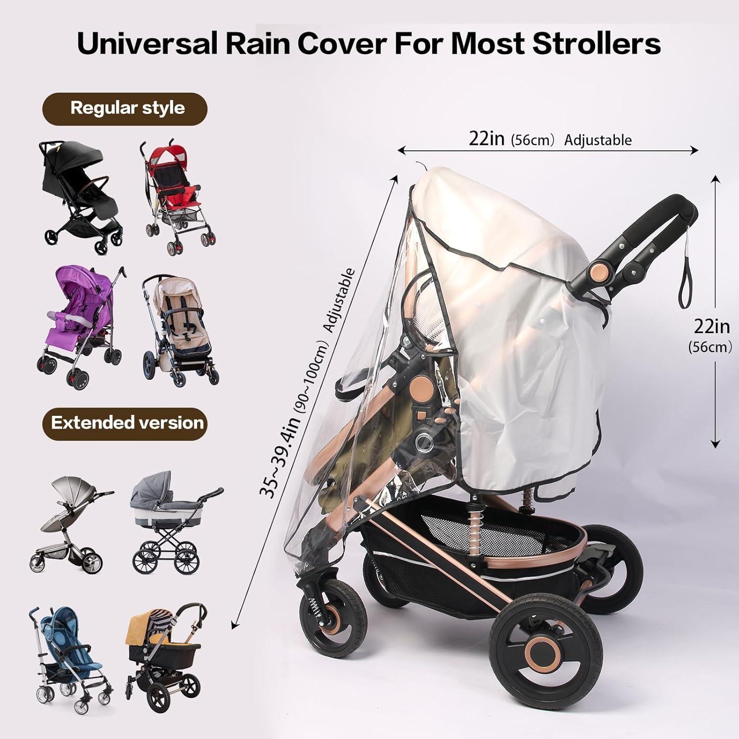 Cubierta de Lluvia Universal UQBEUQ para Carritos Estándar 101x51cm