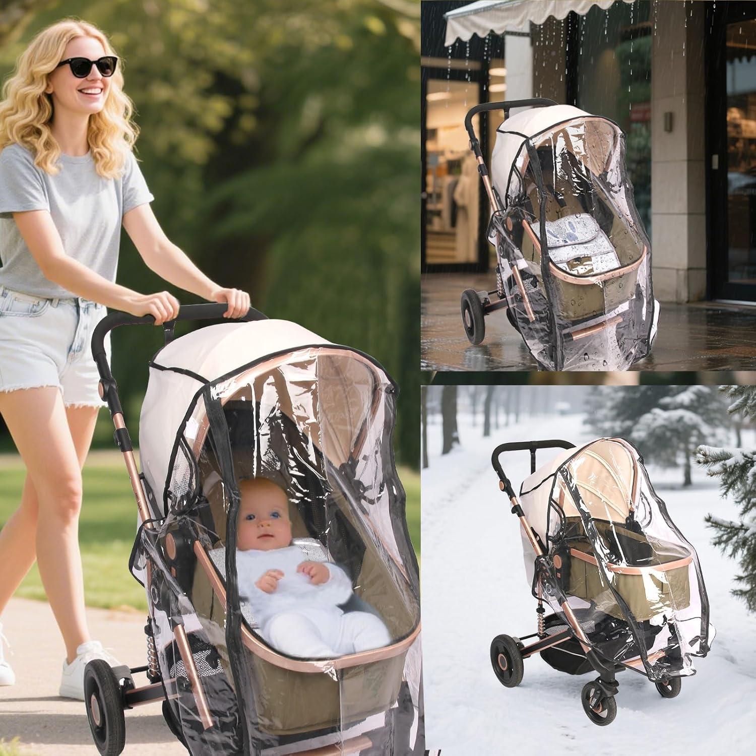 Cubierta de Lluvia Universal UQBEUQ para Carritos Estándar 101x51cm