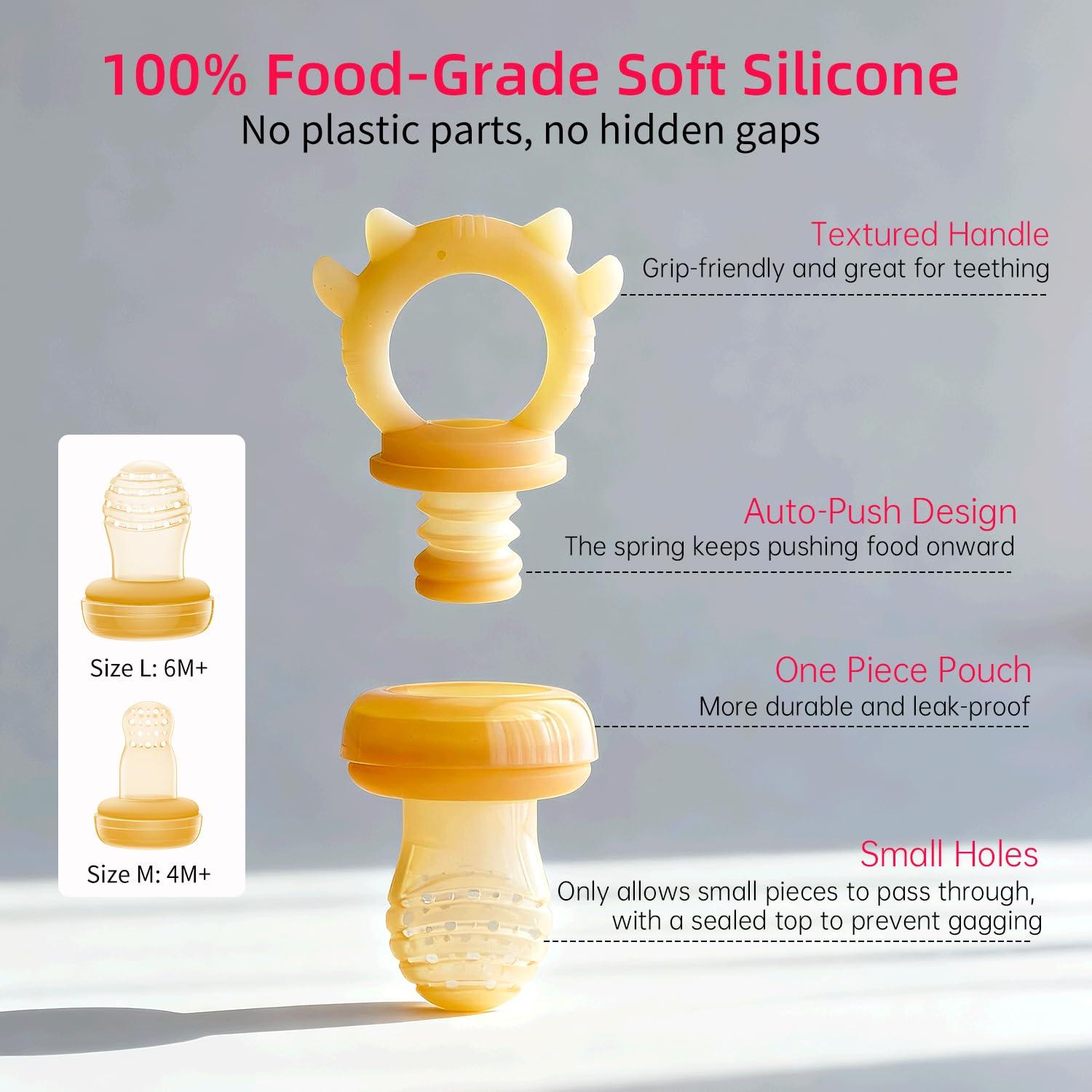 Alimentador de Frutas para Bebés Wishbird BF - Silicona BPA Free