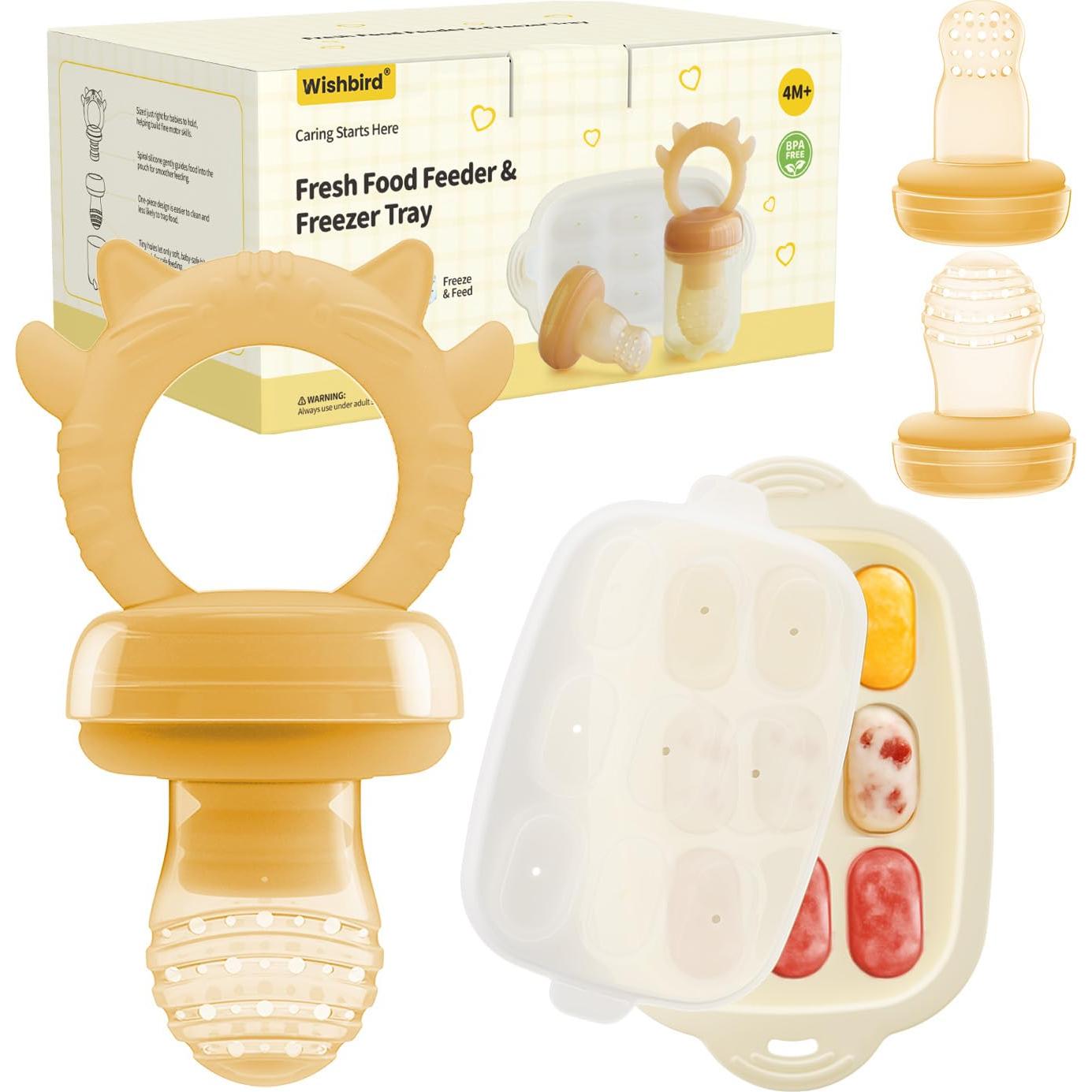 Alimentador de Frutas para Bebés Wishbird BF - Silicona BPA Free
