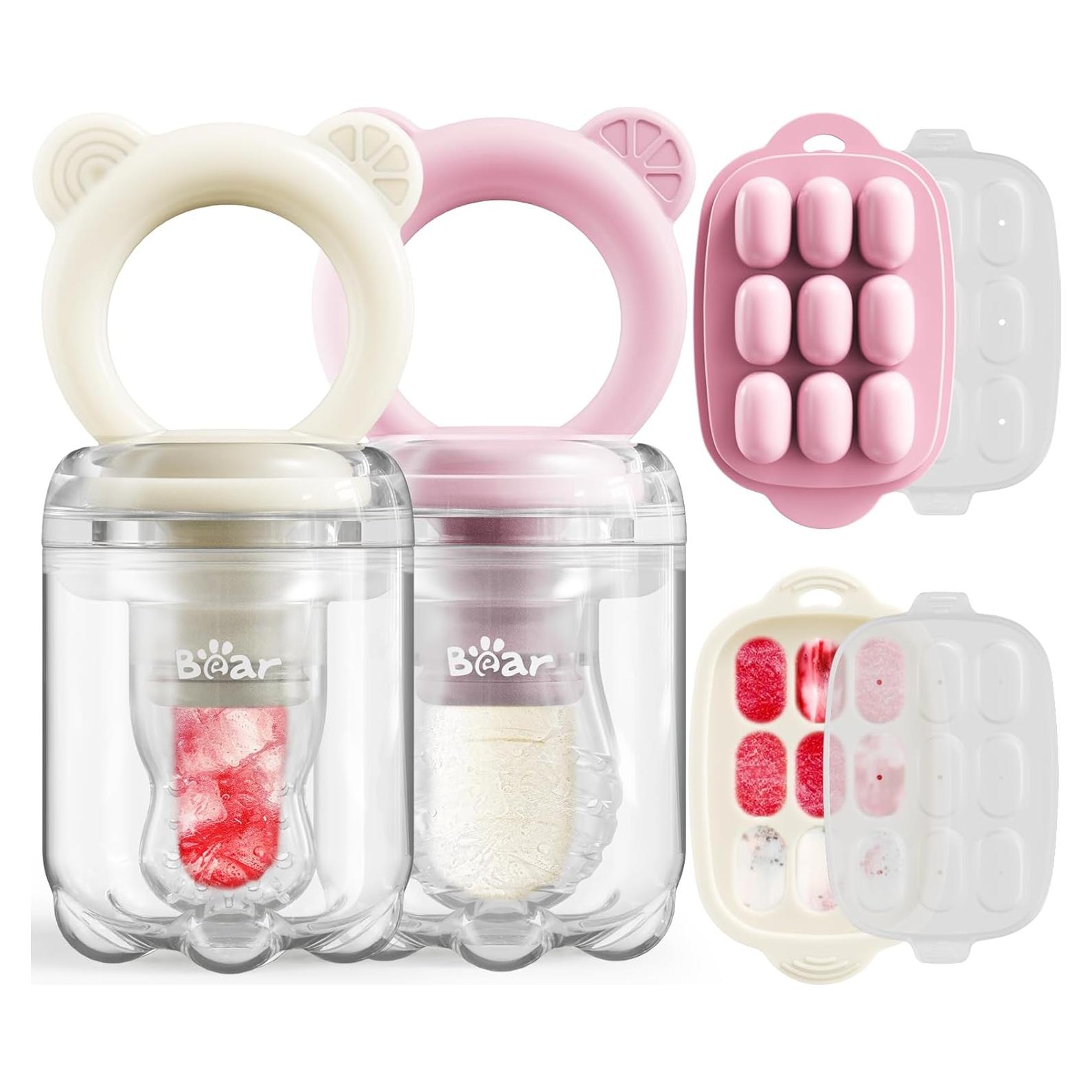 Combo Alimentador de Frutas Bear Baby + Bandeja Congelador