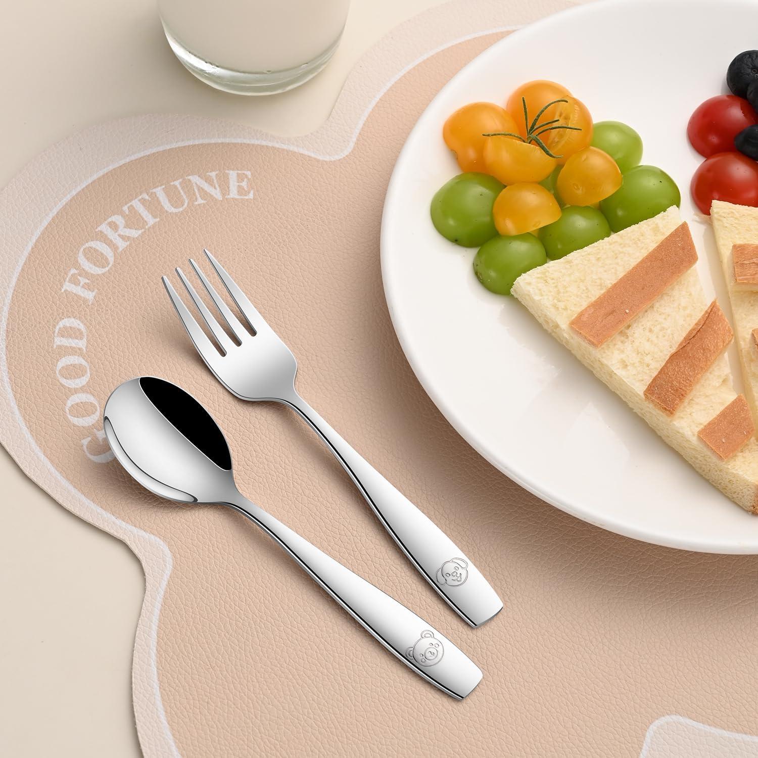 Juego de Cubiertos para Niños Dehov - 12 Piezas Acero Inoxidable