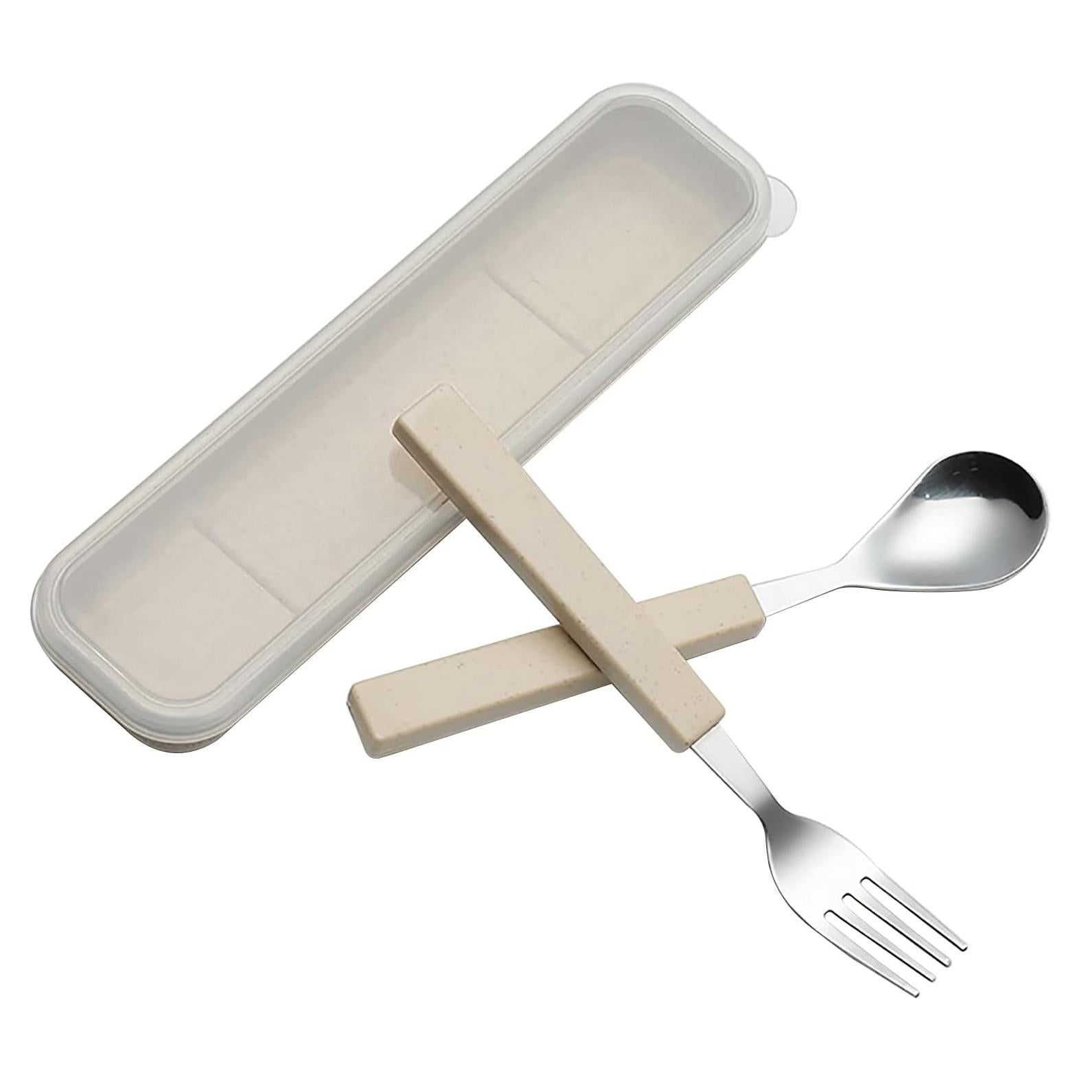 Juego de Cubiertos para Niños VANRA 2 Piezas Acero Inoxidable