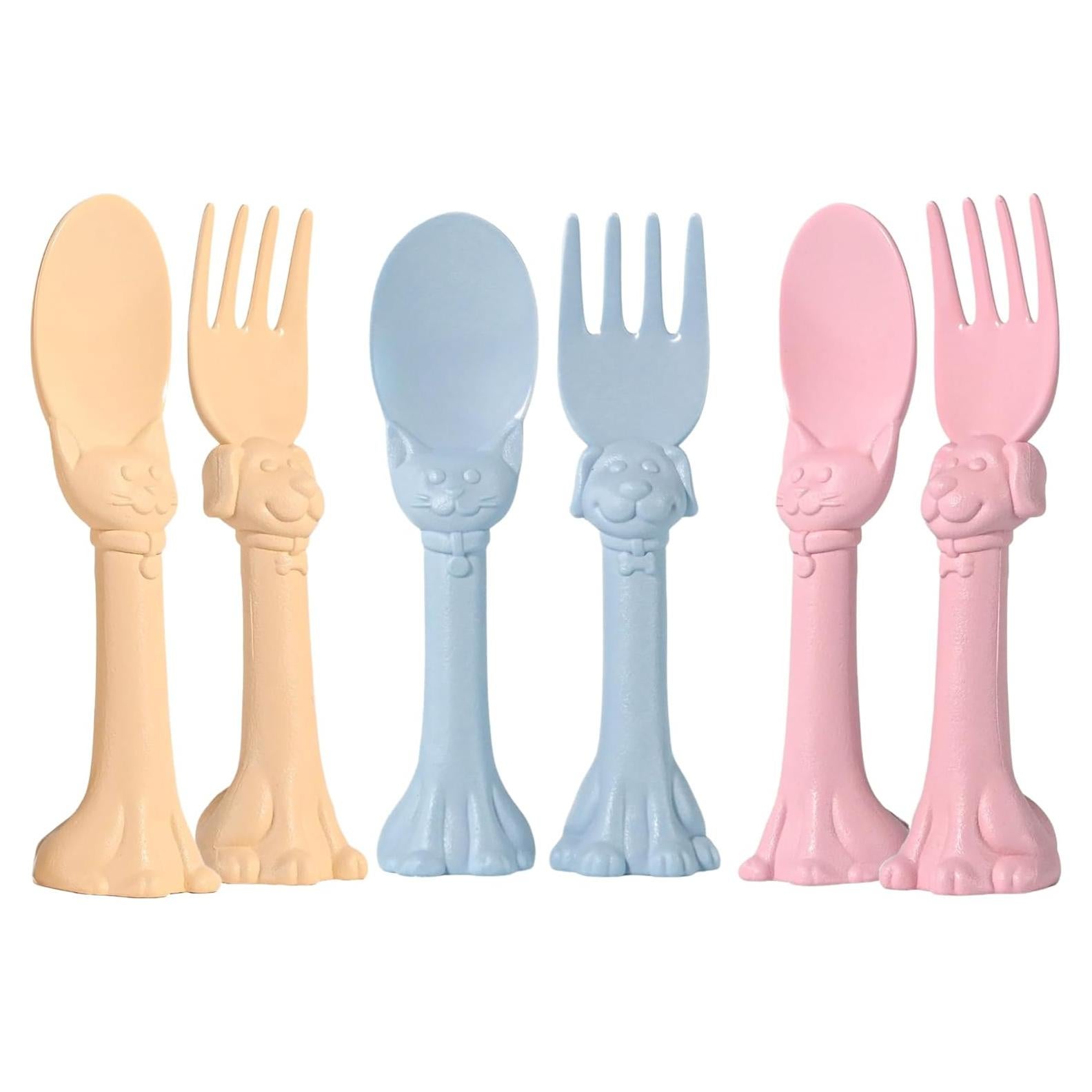 Juego de Utensilios para Niños Spoon la la - 6 Piezas Ergonómicas