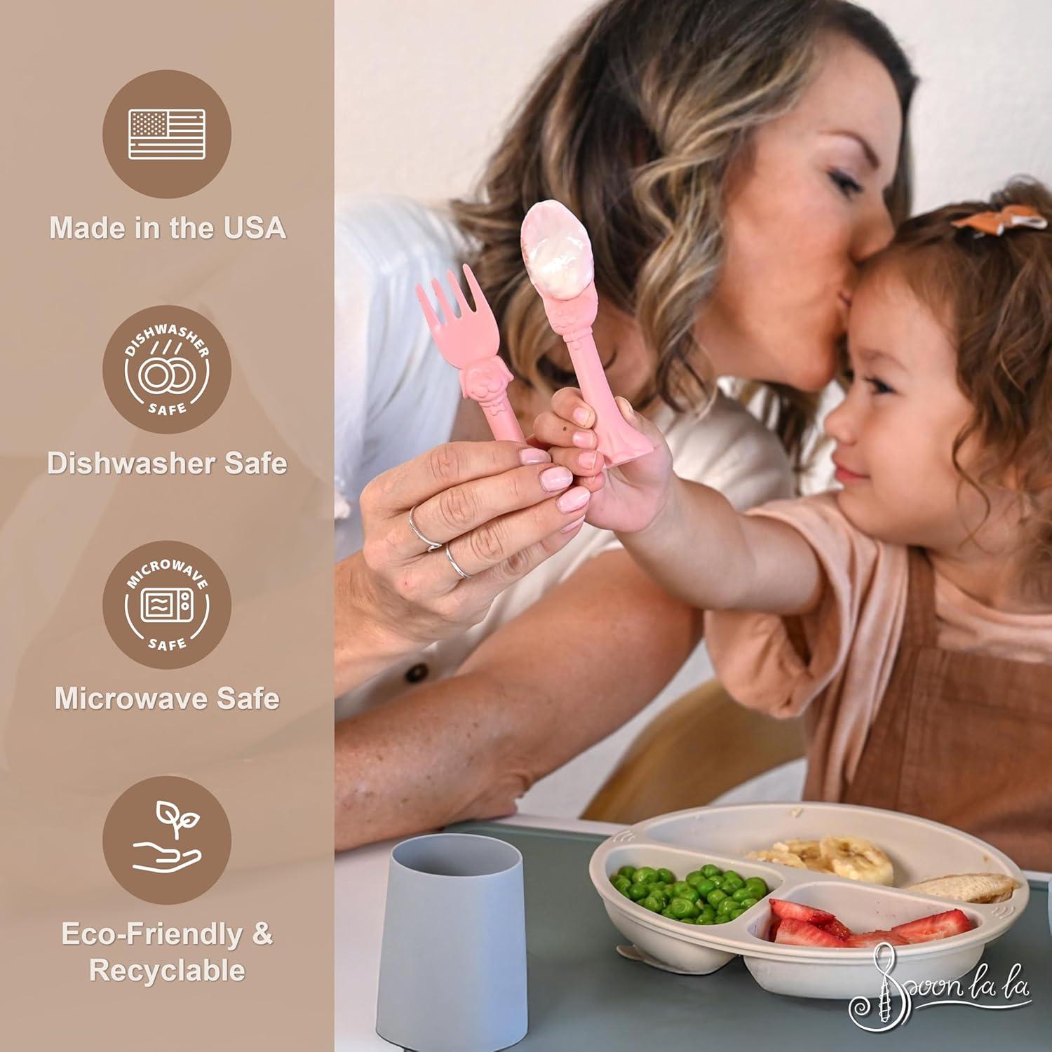 Juego de Utensilios para Niños Spoon la la - 6 Piezas Ergonómicas