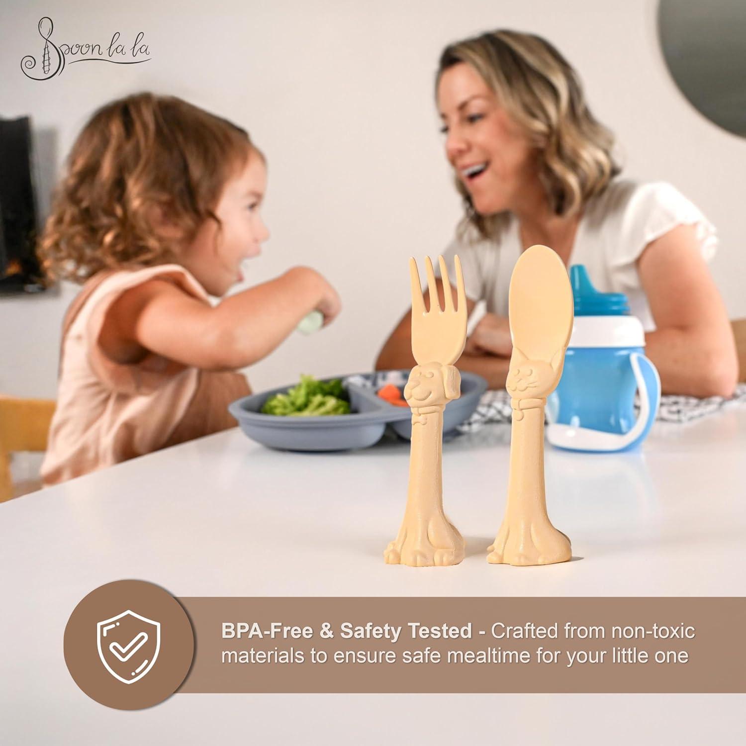 Juego de Utensilios para Niños Spoon la la - 6 Piezas Ergonómicas