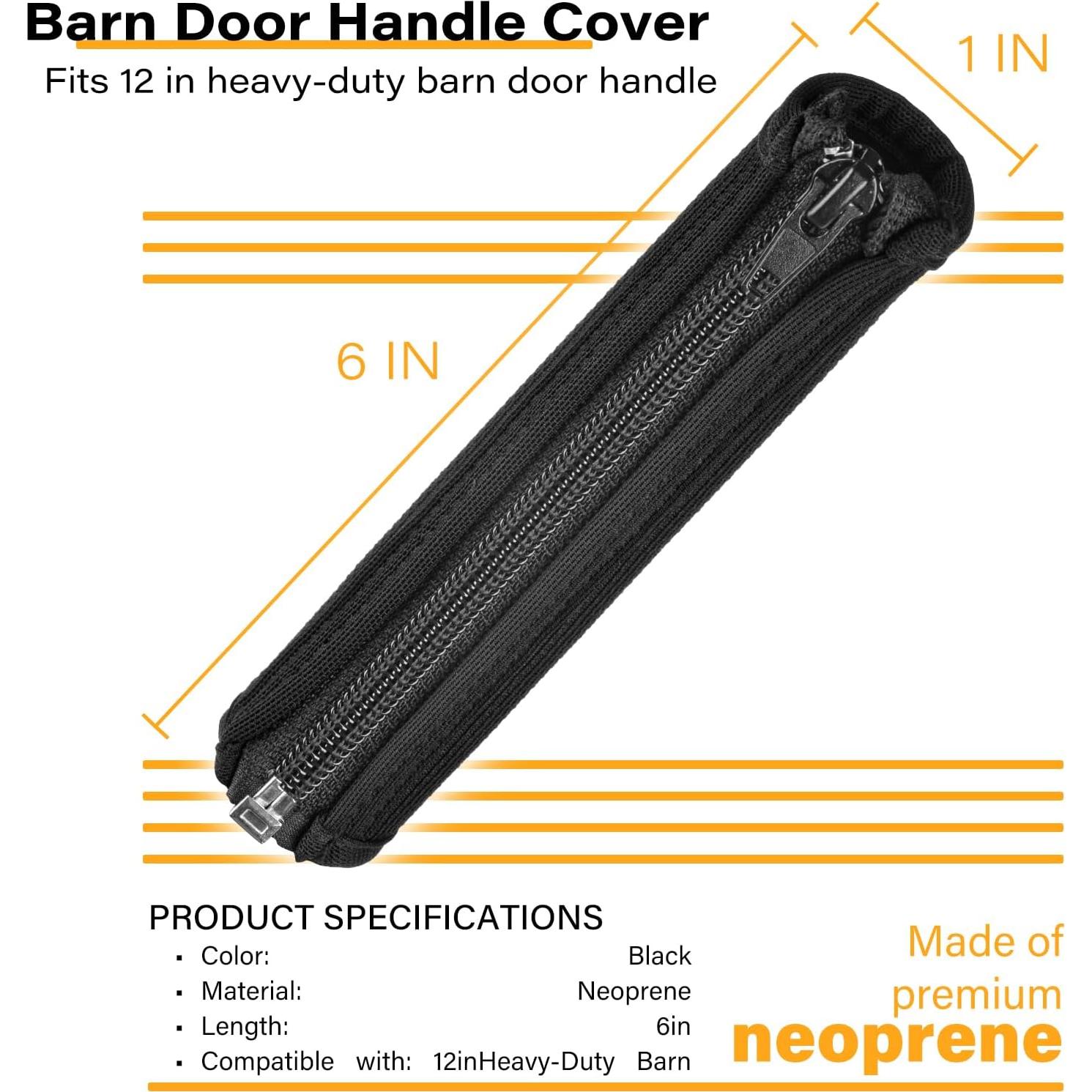 Funda de Manija de Puerta de Granero Aucuqu - Neopreno Negro