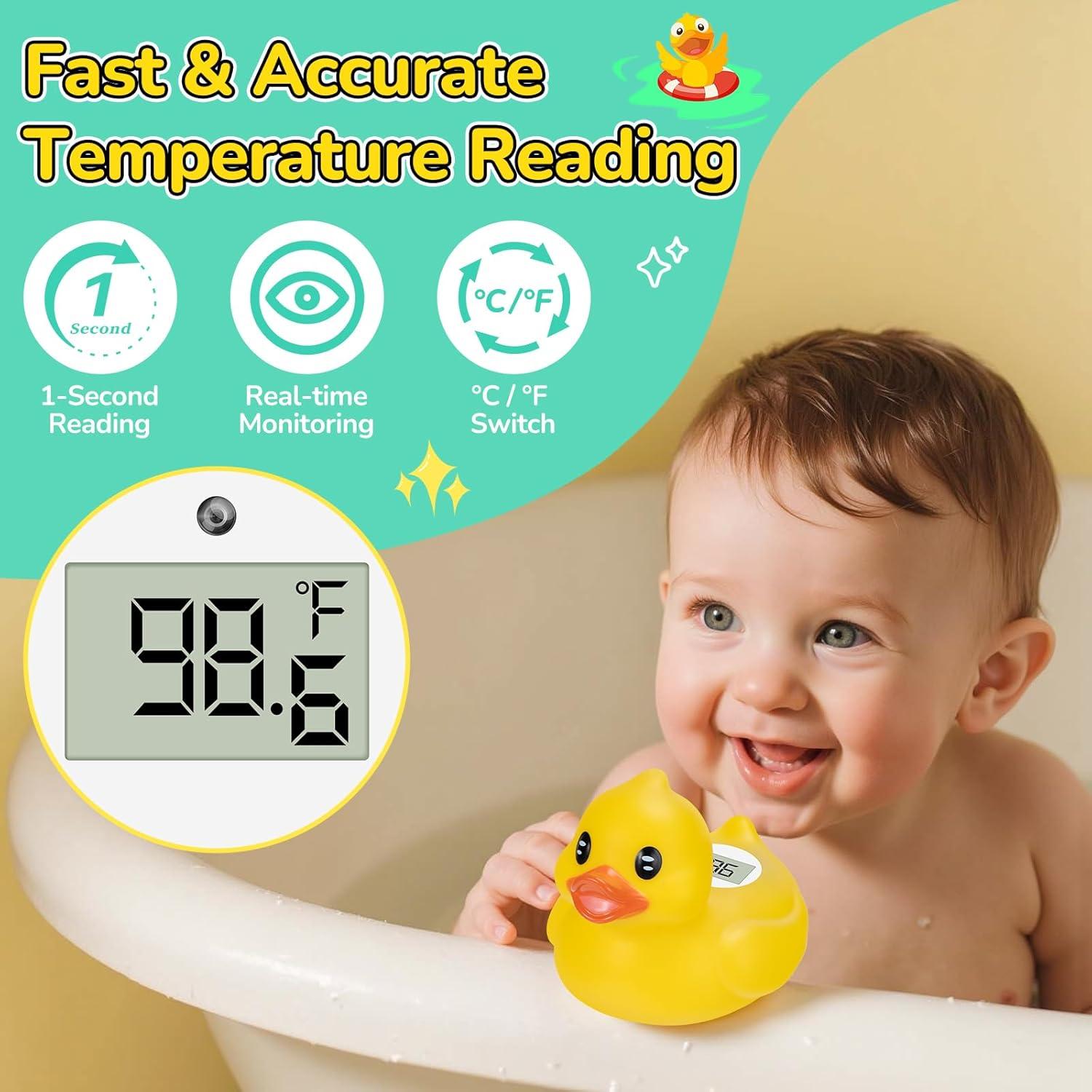 Termómetro de baño digital JARMAPOZ pato flotante seguro