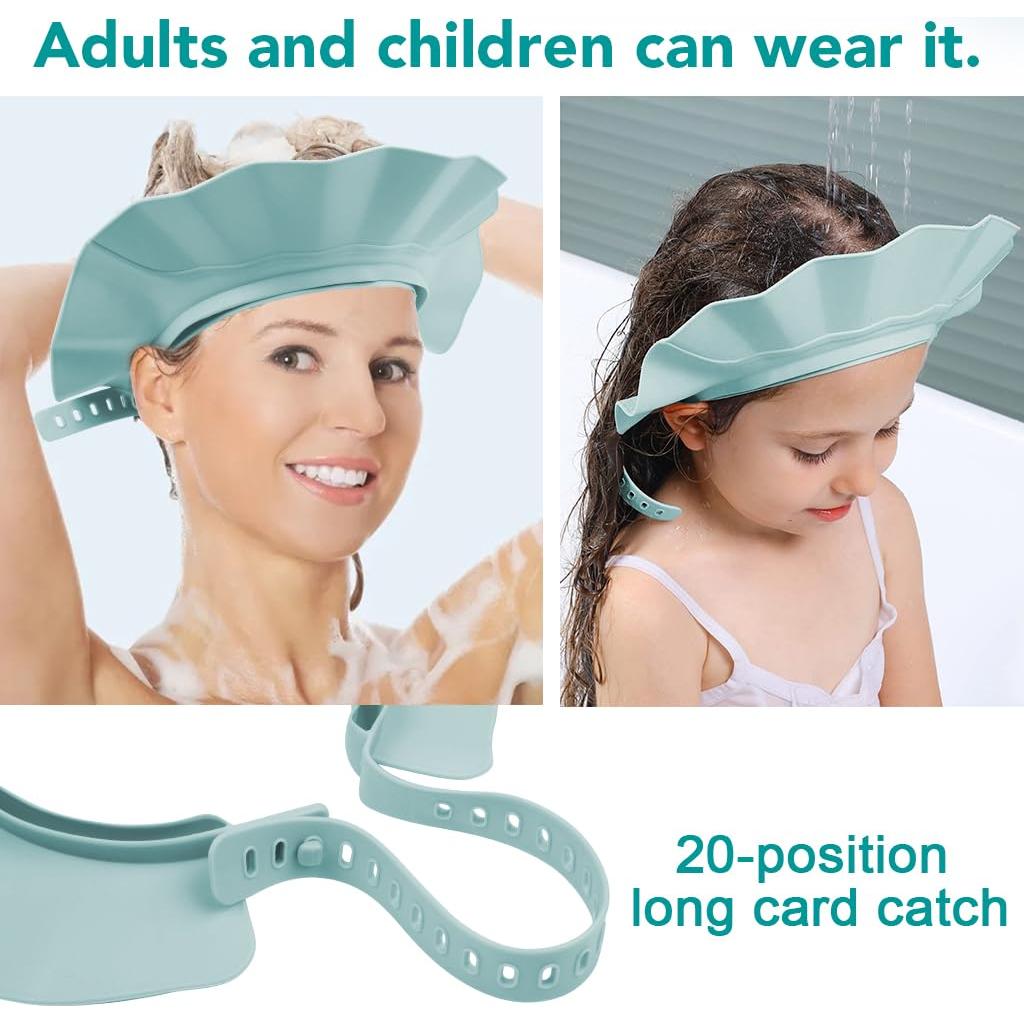 Gorro de Ducha para Bebé ewinever Ajustable Azul 40-60 cm