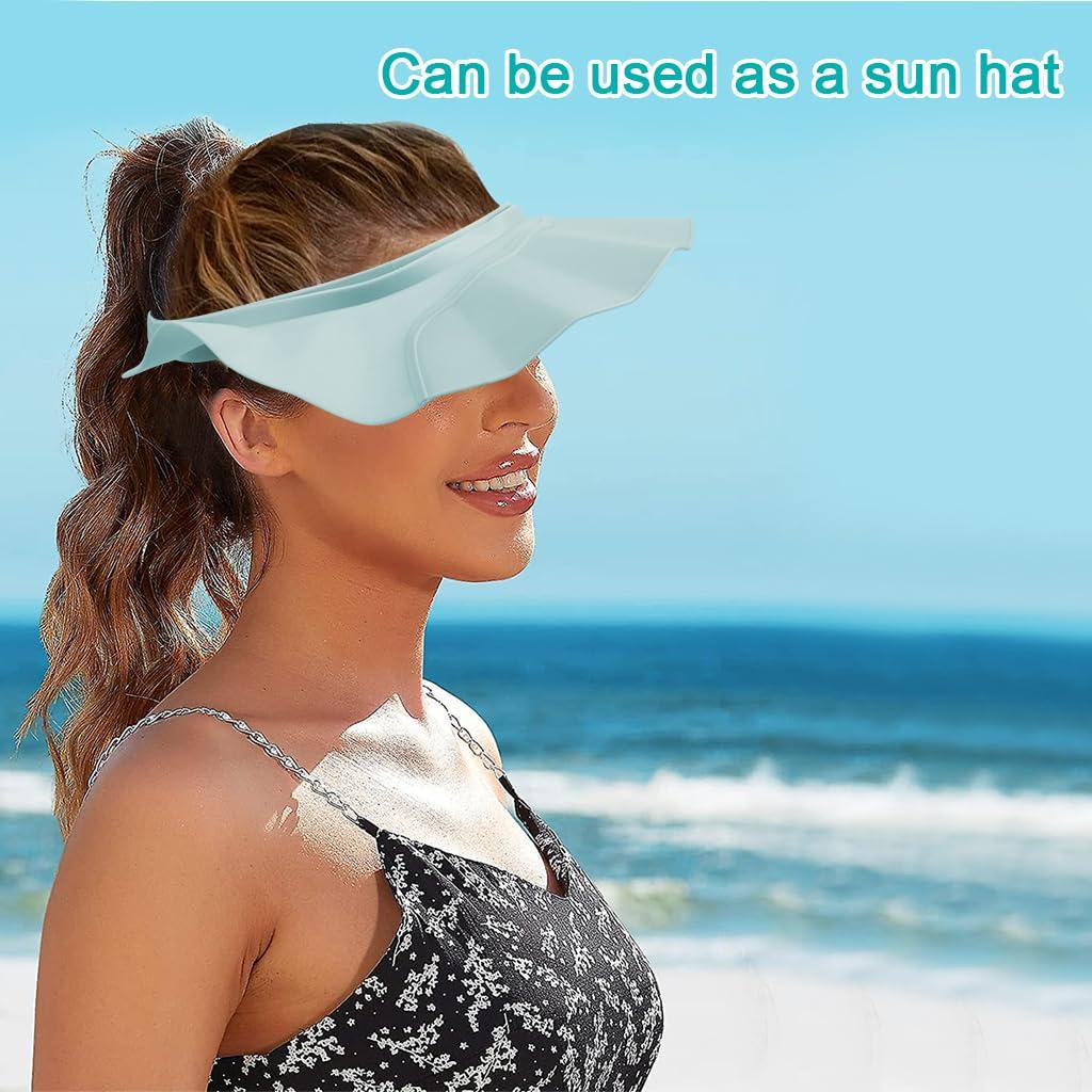 Gorro de Ducha para Bebé ewinever Ajustable Azul 40-60 cm