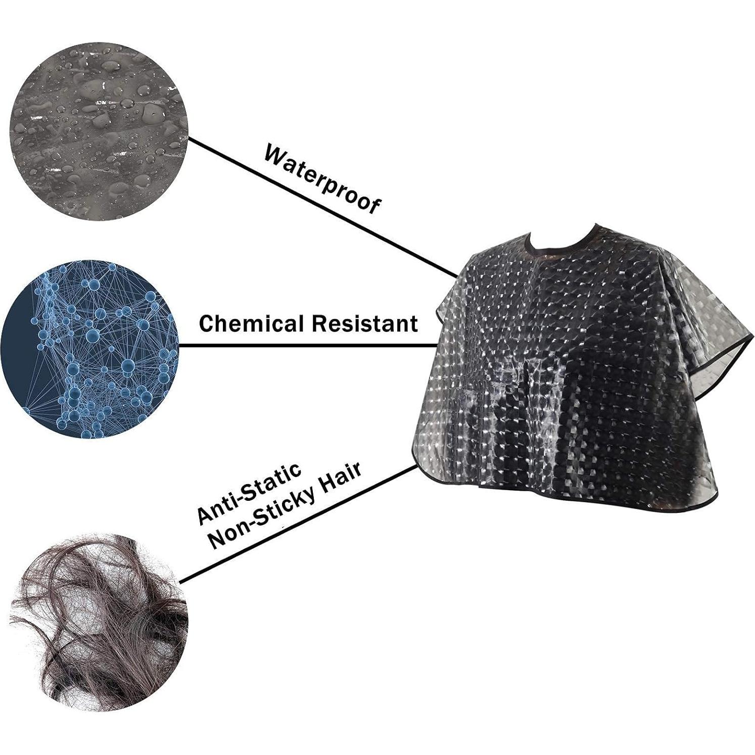 Capa de salón a prueba de agua YELEGAI 76x84 cm negra