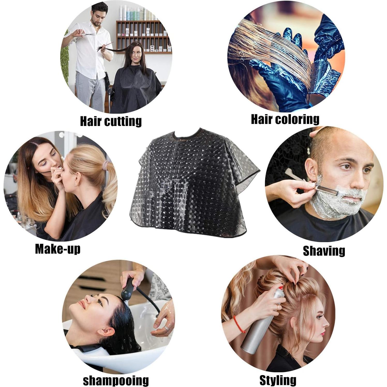 Capa de salón a prueba de agua YELEGAI 76x84 cm negra