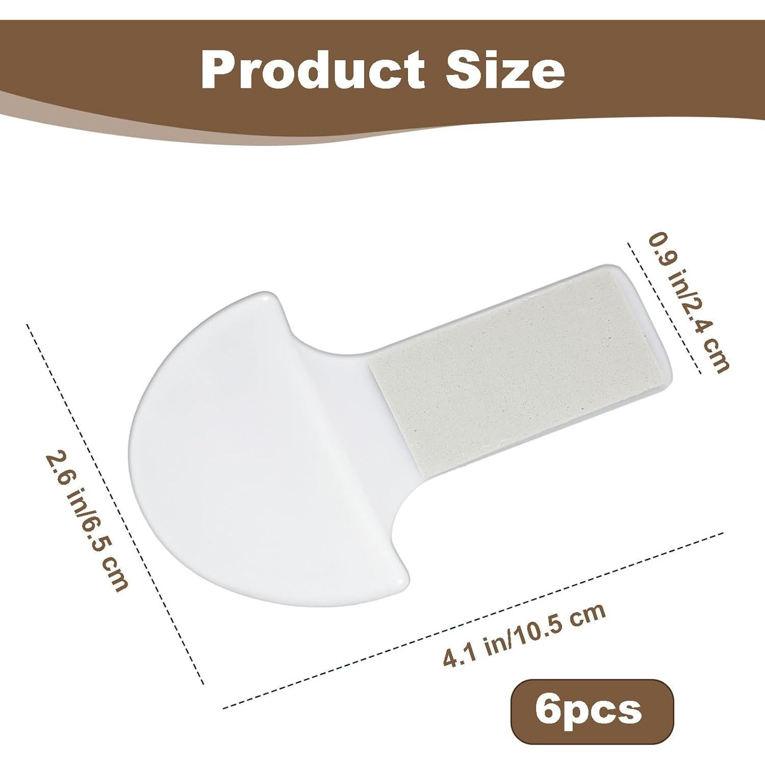 Elevadores de Asiento de Inodoro Autoadhesivos ElevateTech - 6 Pcs