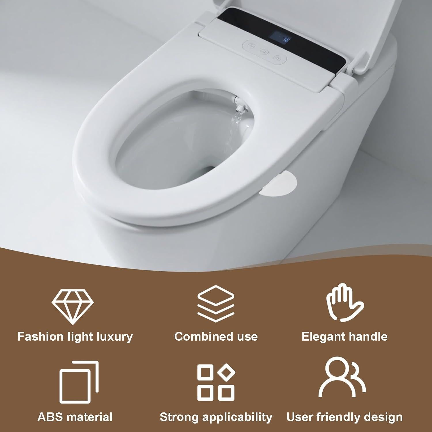 Elevadores de Asiento de Inodoro Autoadhesivos ElevateTech - 6 Pcs