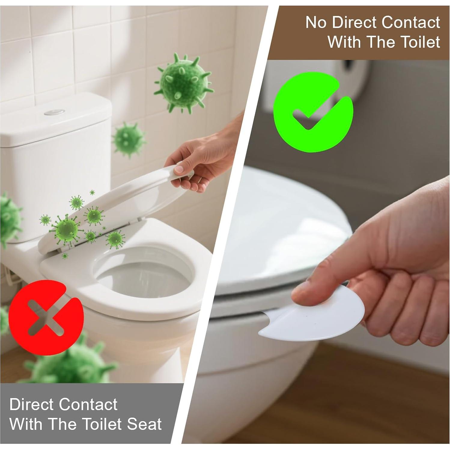 Elevadores de Asiento de Inodoro Autoadhesivos ElevateTech - 6 Pcs