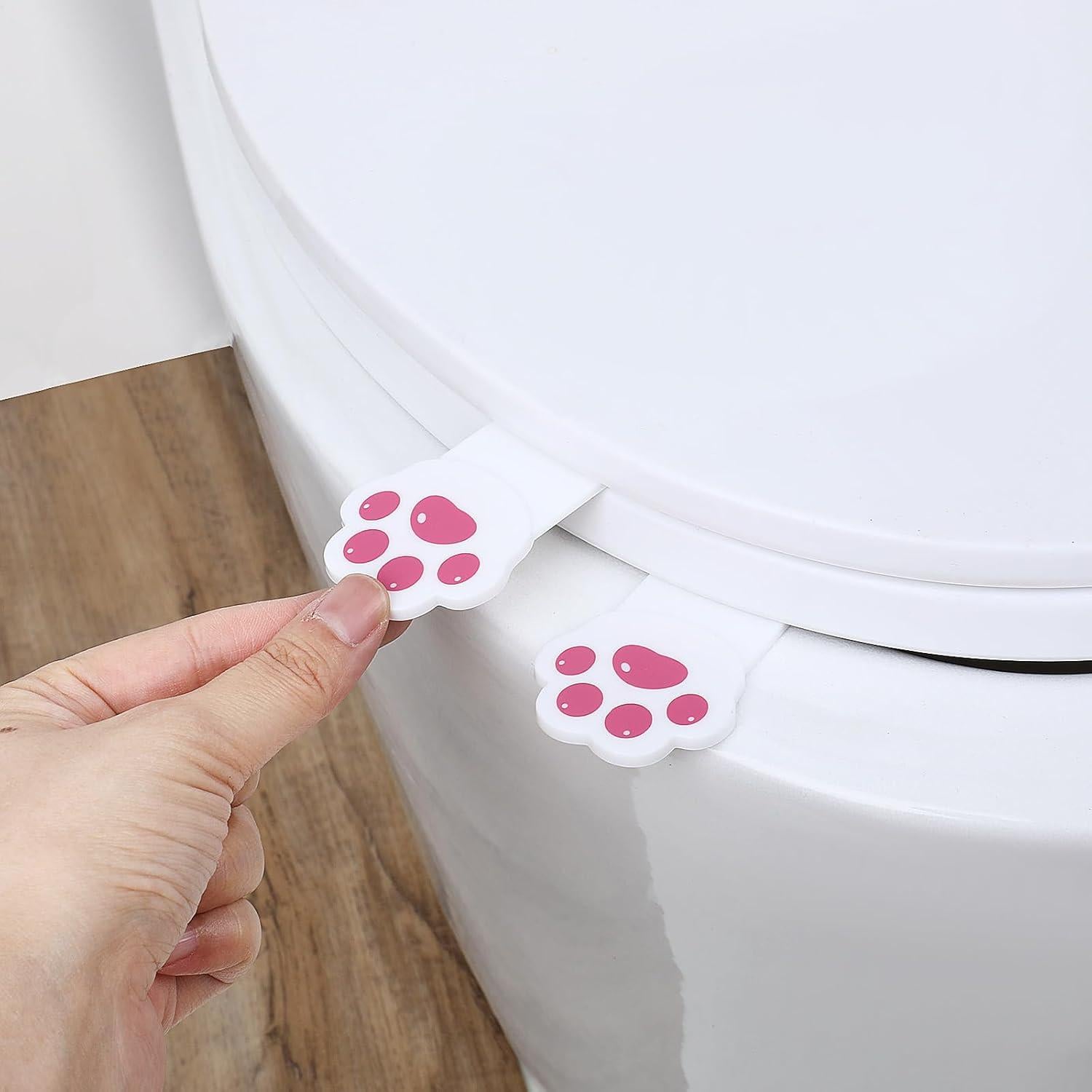 Elevador de Tapa de Inodoro Qulkws 2 Pcs Blanco Plástico