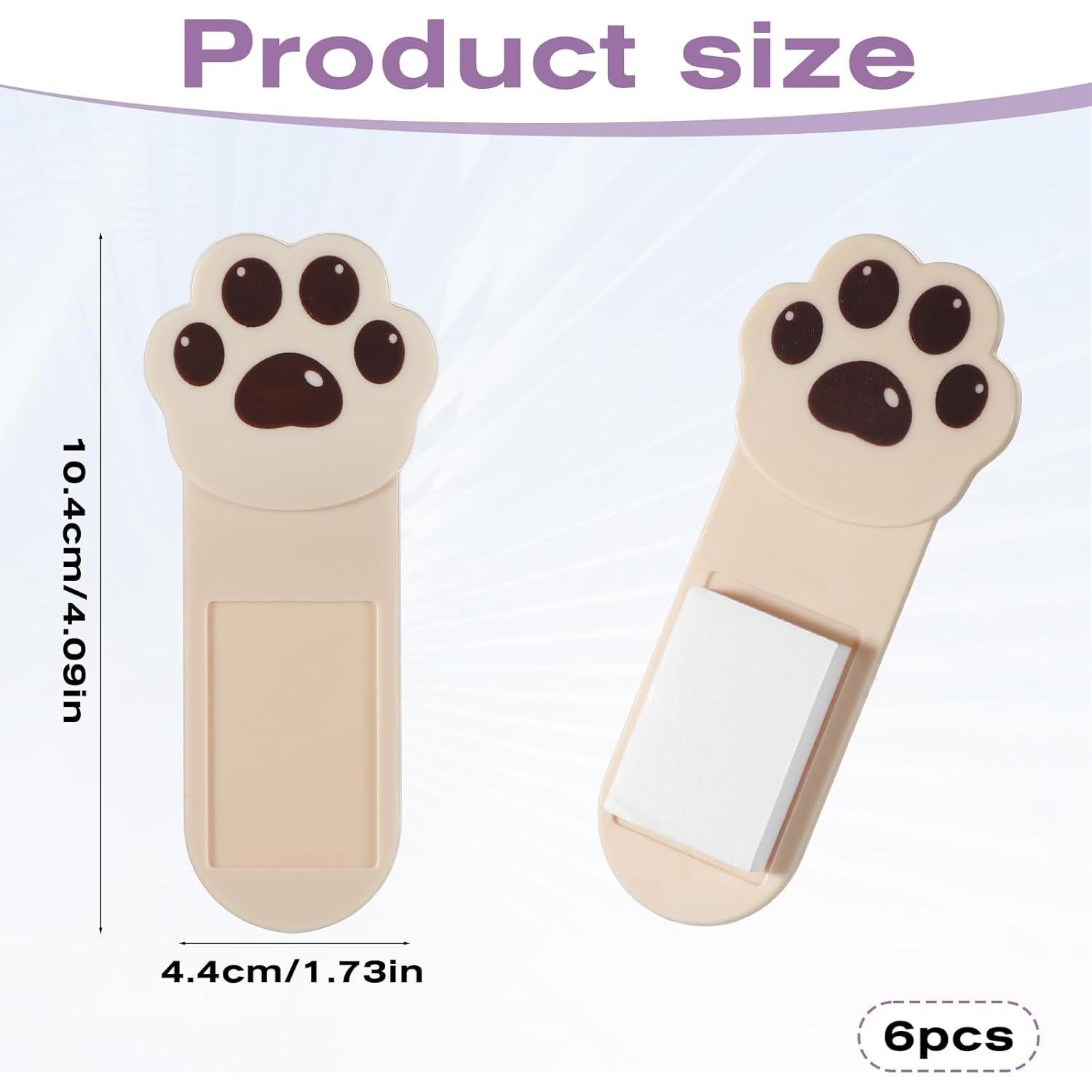 6 Elevadores de Tapa de Inodoro Patita de Gato Hpmjz Autoadhesivos