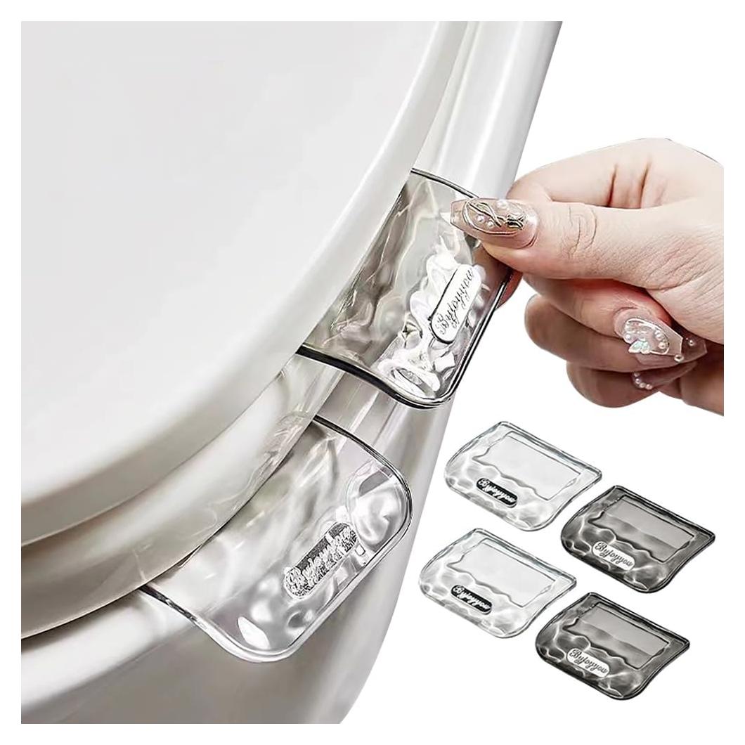 4 Mangos Elevadores de Asiento de Inodoro Comidox Transparentes