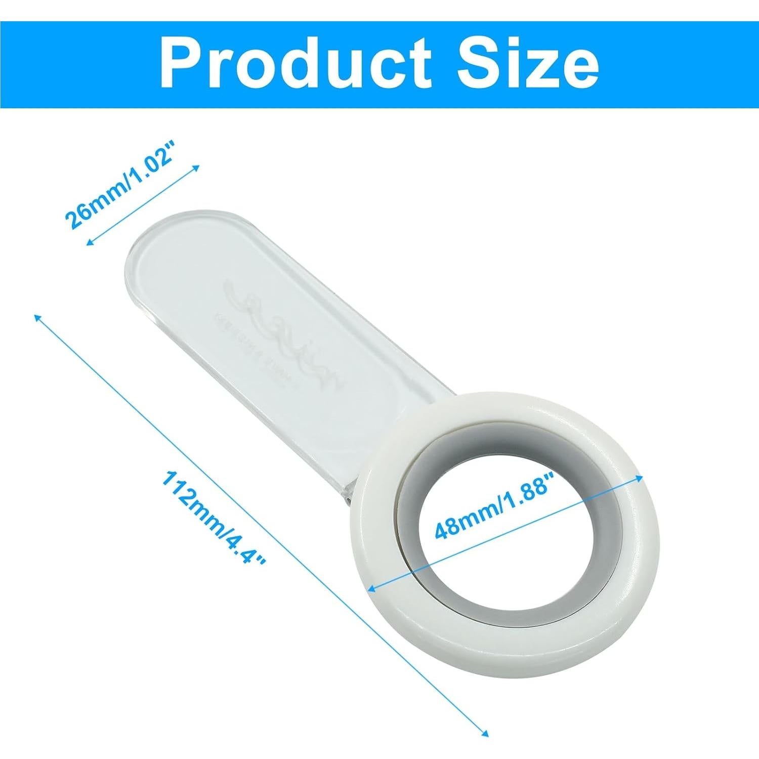 Elevadores de Tapa de Inodoro Verkelly - Paquete de 2, Blanco