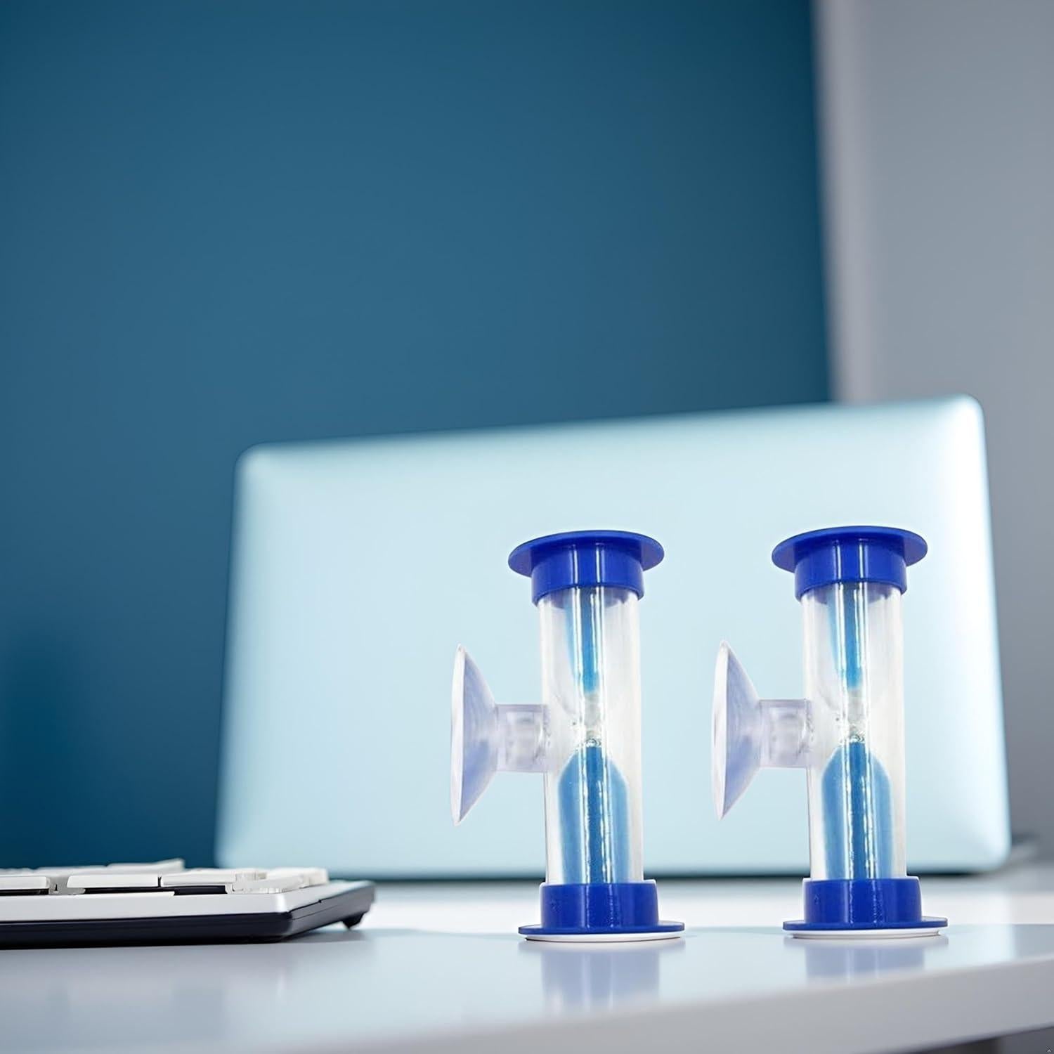 Temporizador de Cepillo de Dientes Cauaoa 2 Pcs Azul 2 Minutos