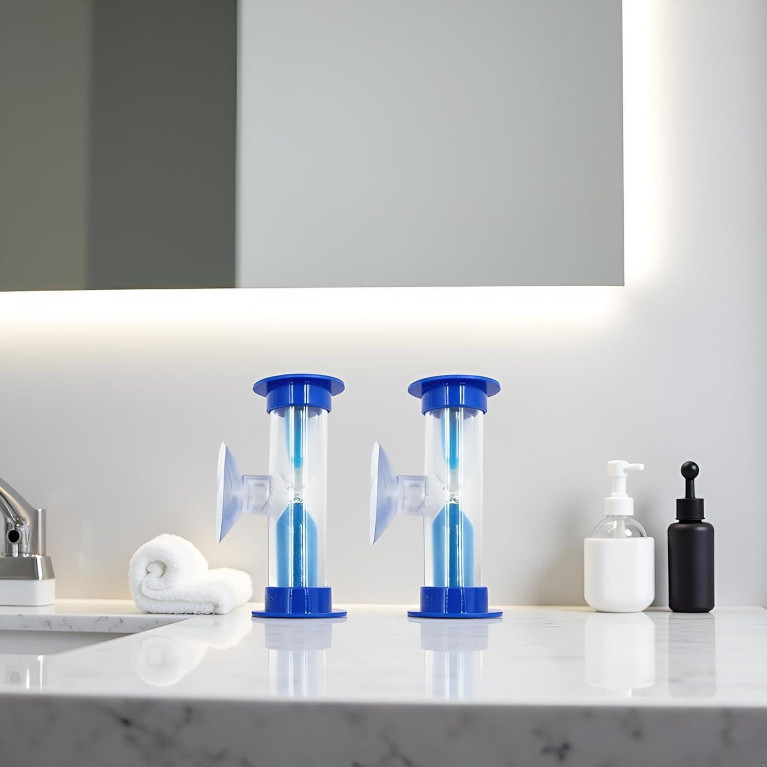 Temporizador de Cepillo de Dientes Cauaoa 2 Pcs Azul 2 Minutos